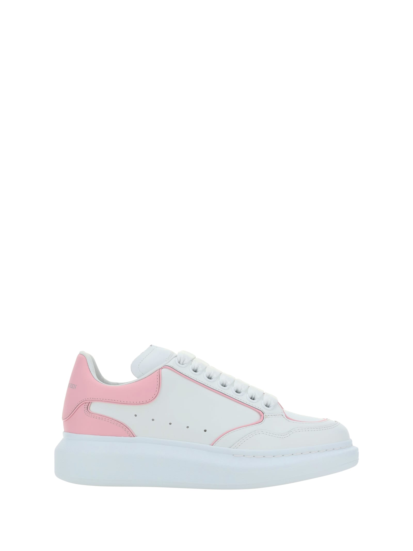 Alexander Mcqueen Trainers In White/pale Pink