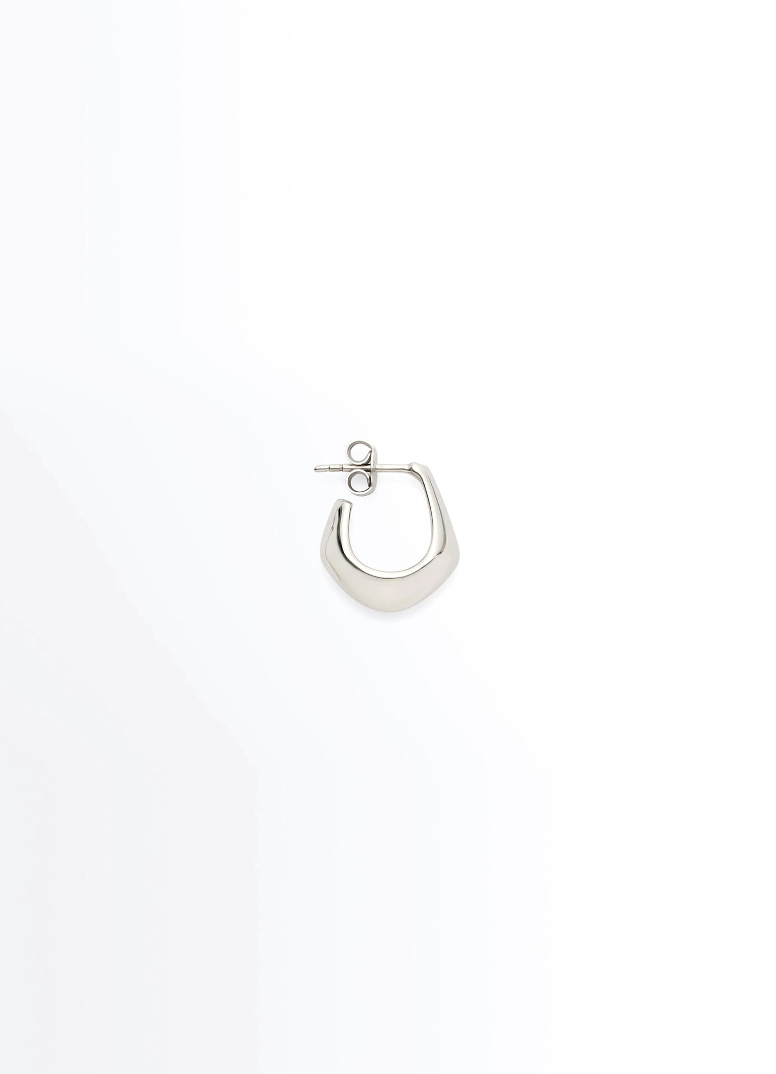 Lemaire Mini Drop Mono Earring In Silver
