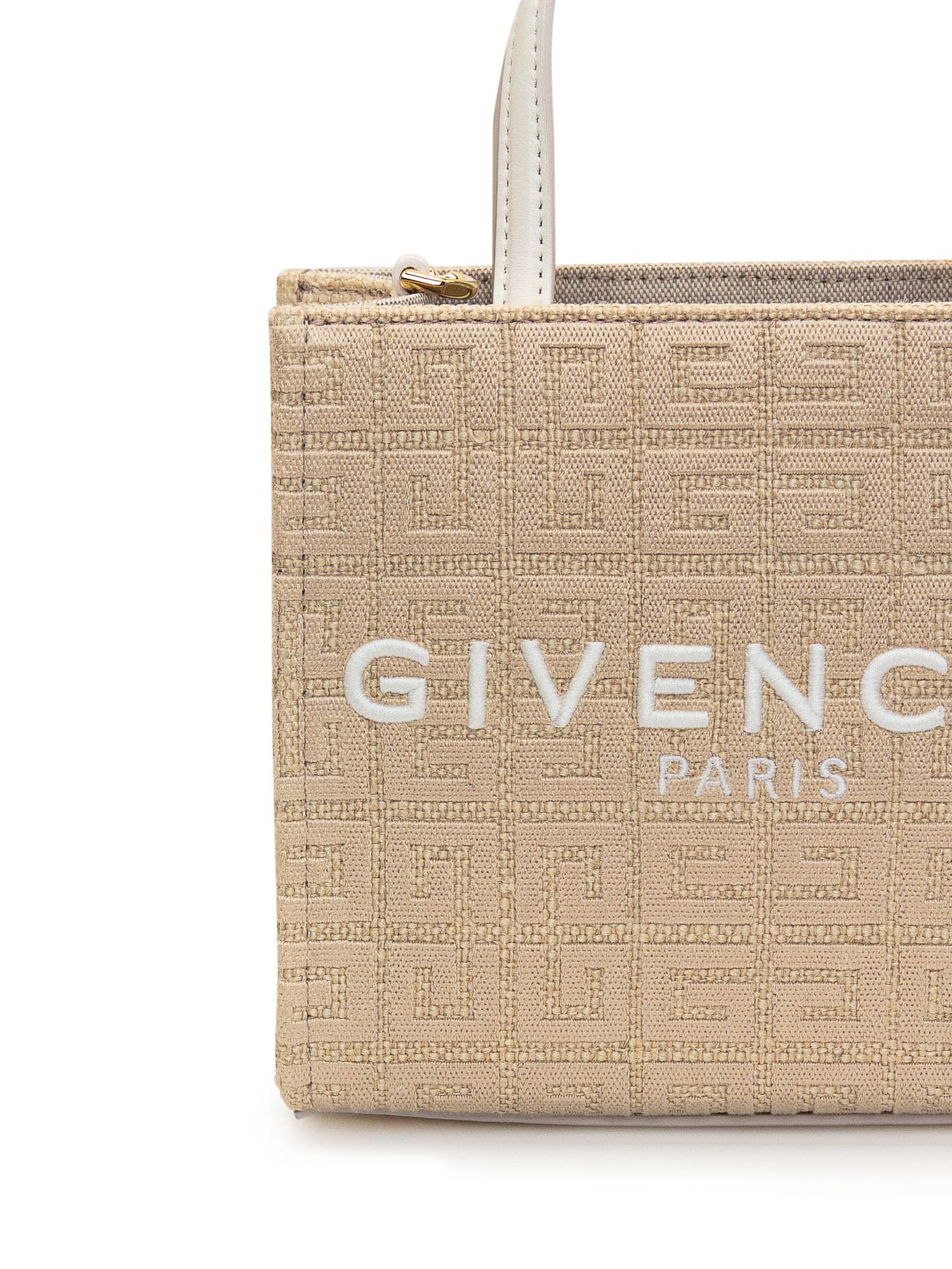 Shop Givenchy G-tote Mini Bag In White
