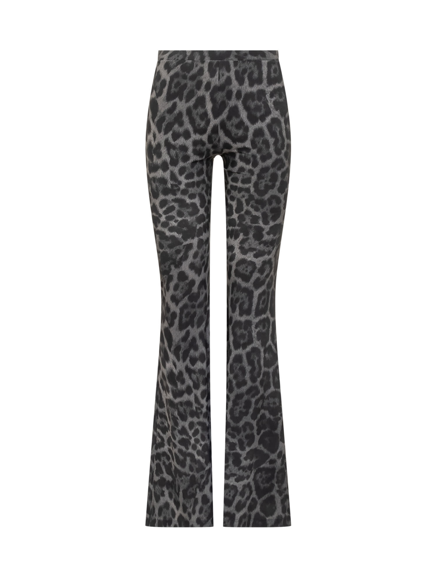 Stella Mccartney Leopard-print Trousers In Gold