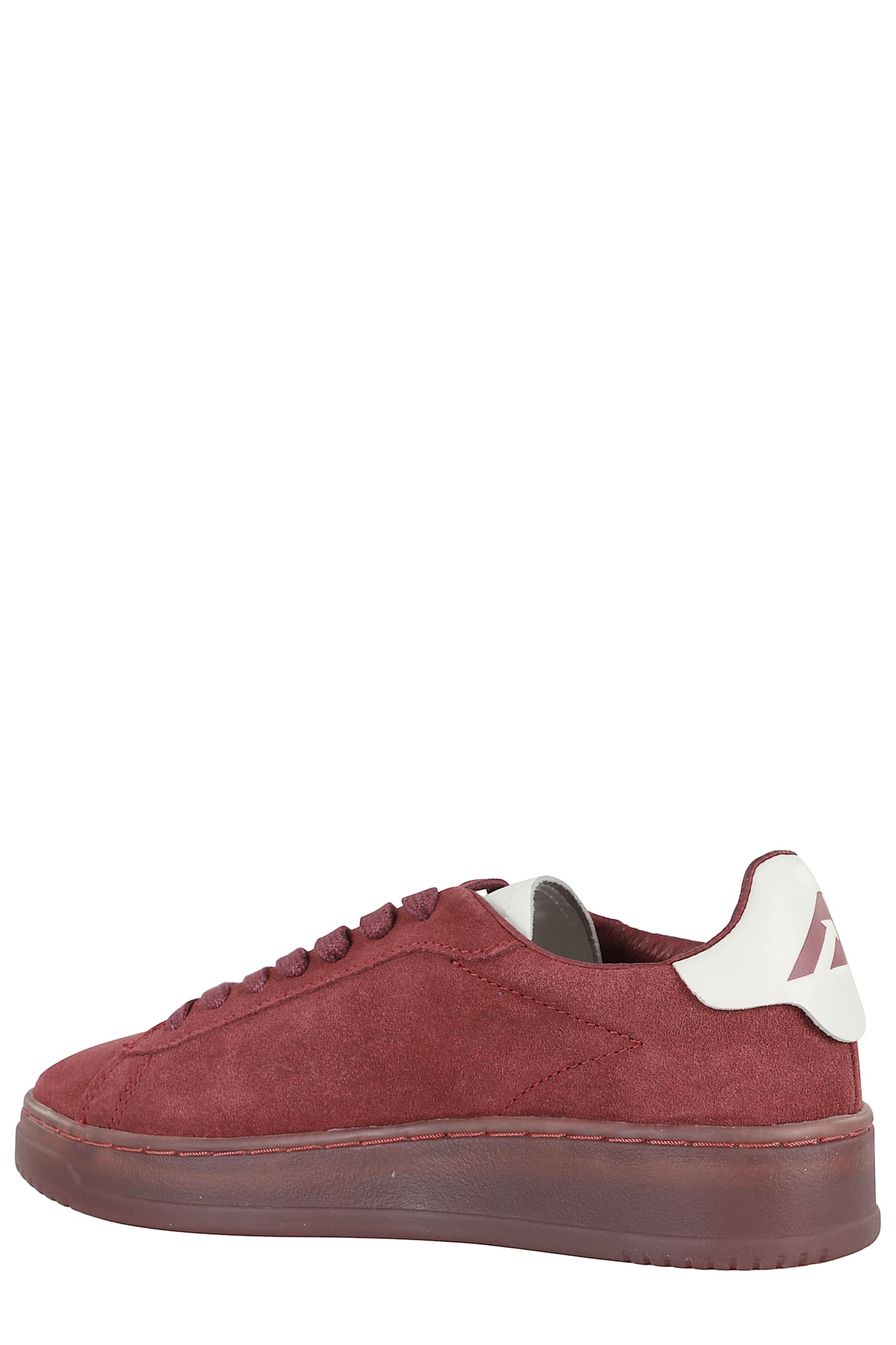 Autry Red Dallas Low Women Sneakers In Burgundy