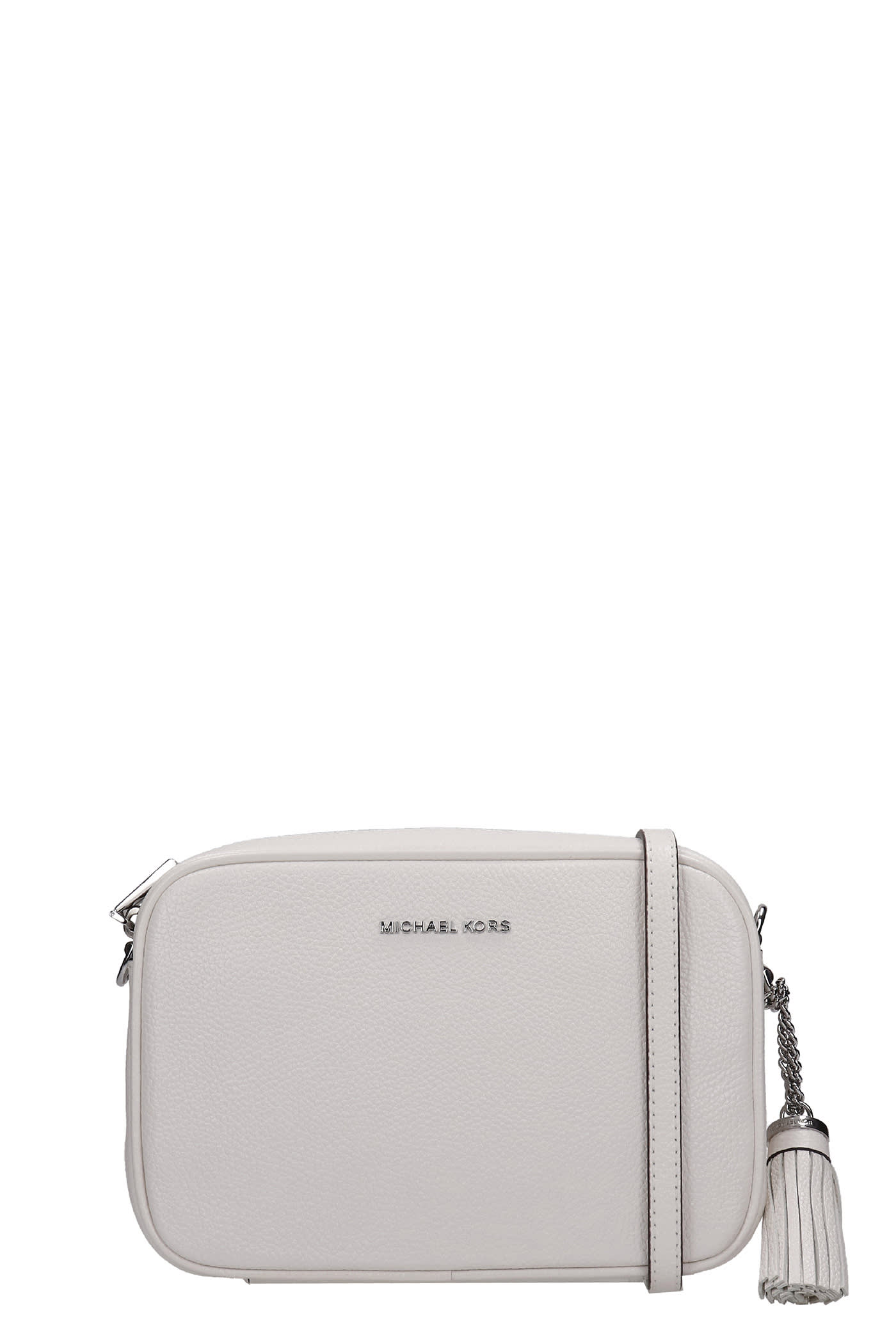 MICHAEL Michael Kors Ginny Shoulder Bag In White Leather