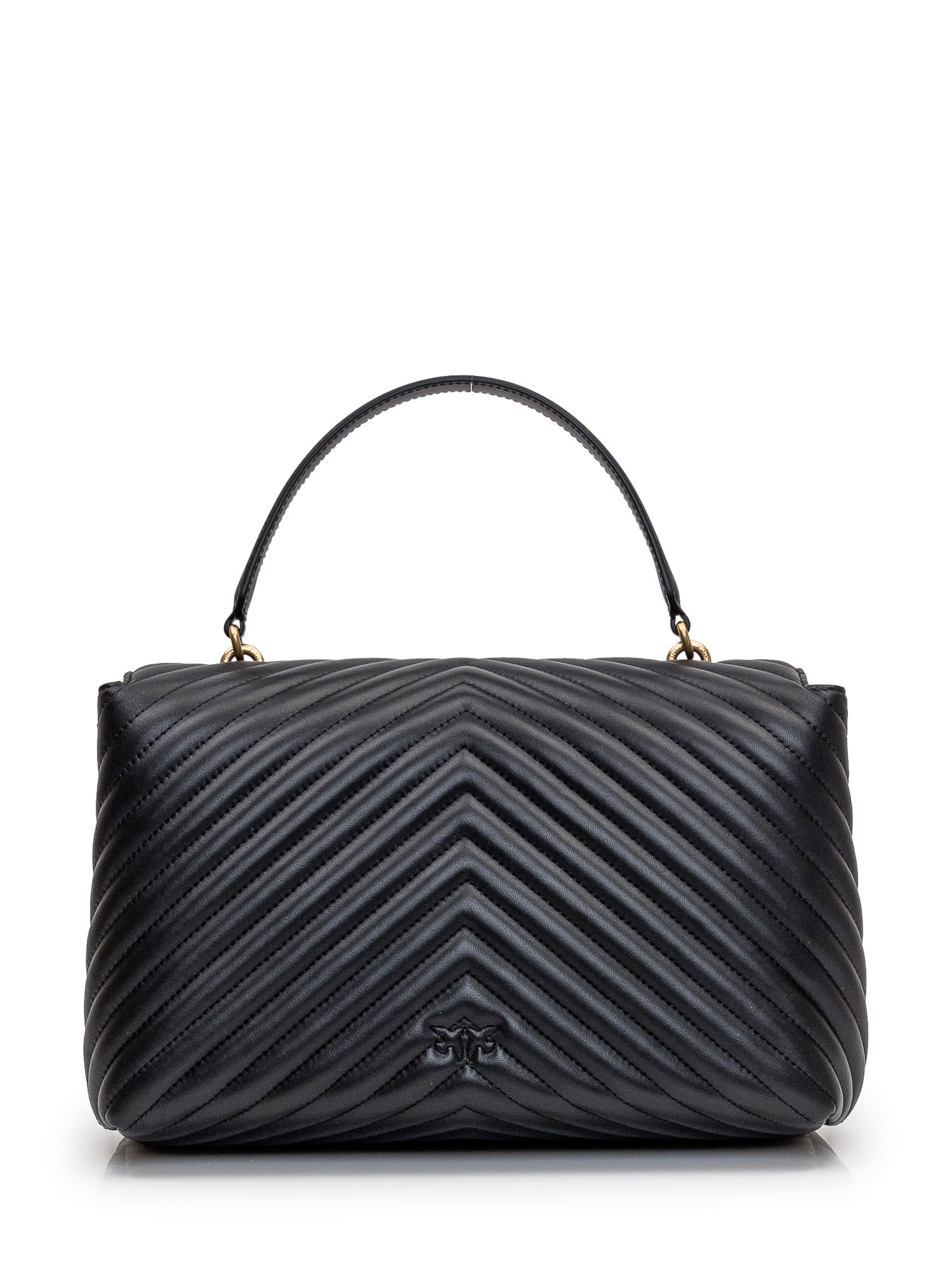 Shop Pinko Love Lady Puff Bag In Black