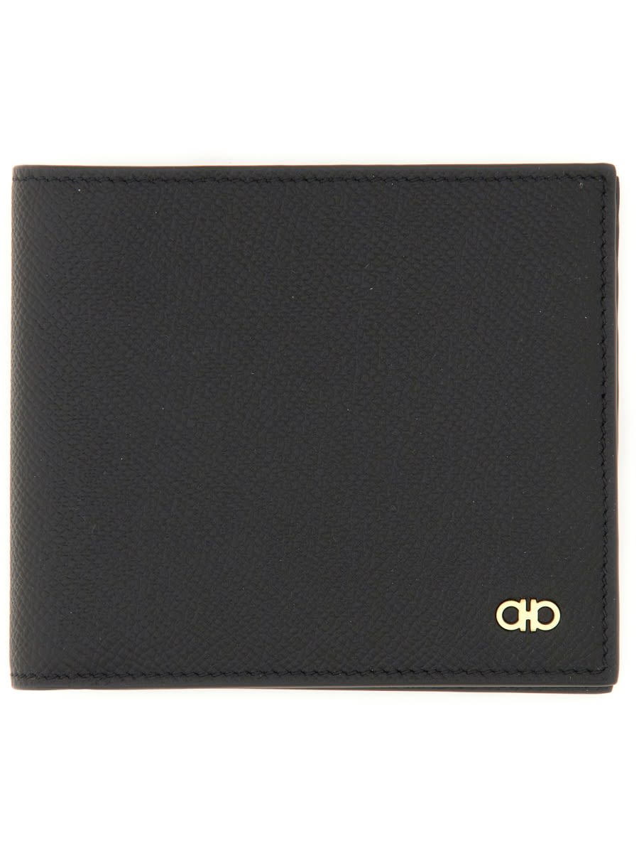 Shop Ferragamo Hooks Wallet In Black