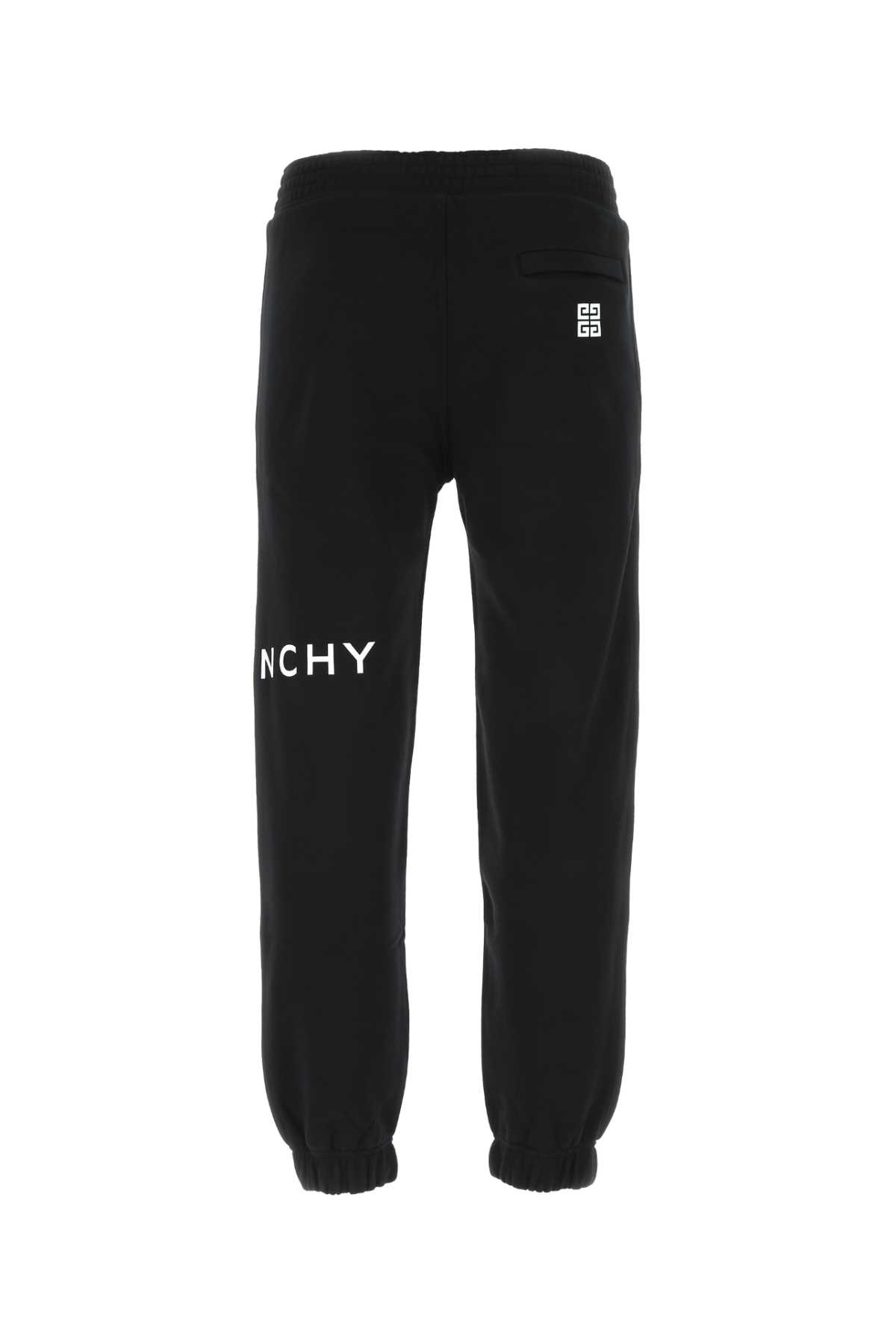 Shop Givenchy Black Cotton Joggers In 001