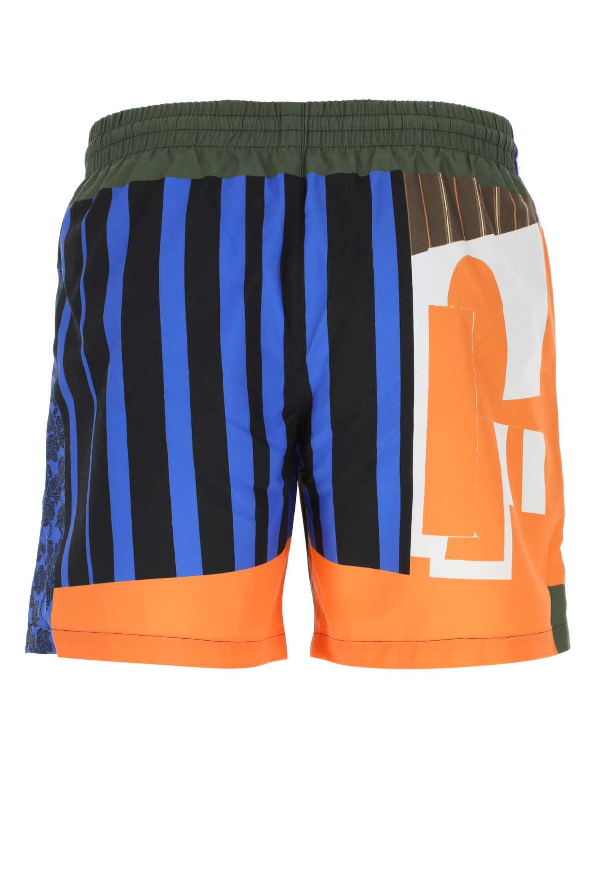 Dries Van Noten Printed Nylon Bermuda Shorts In Dessin D