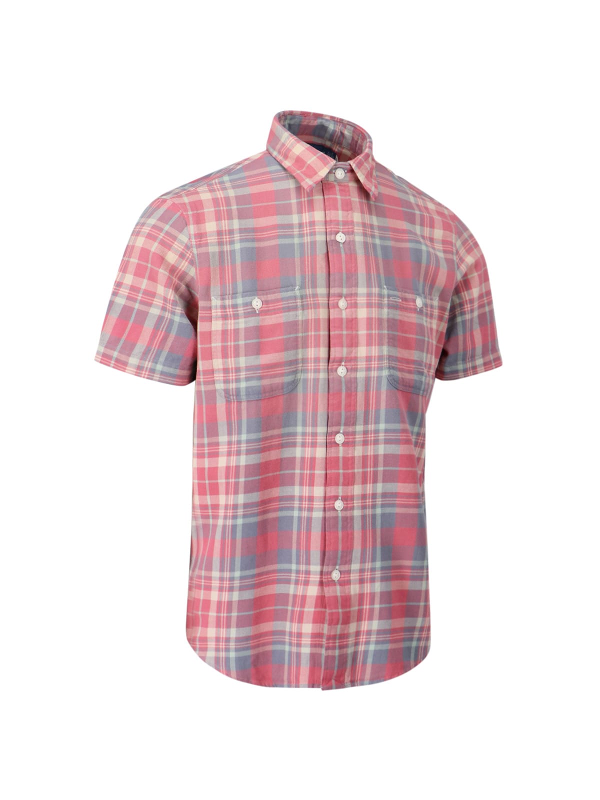 Shop Polo Ralph Lauren Tartan Pattern Shirt In Multicolor