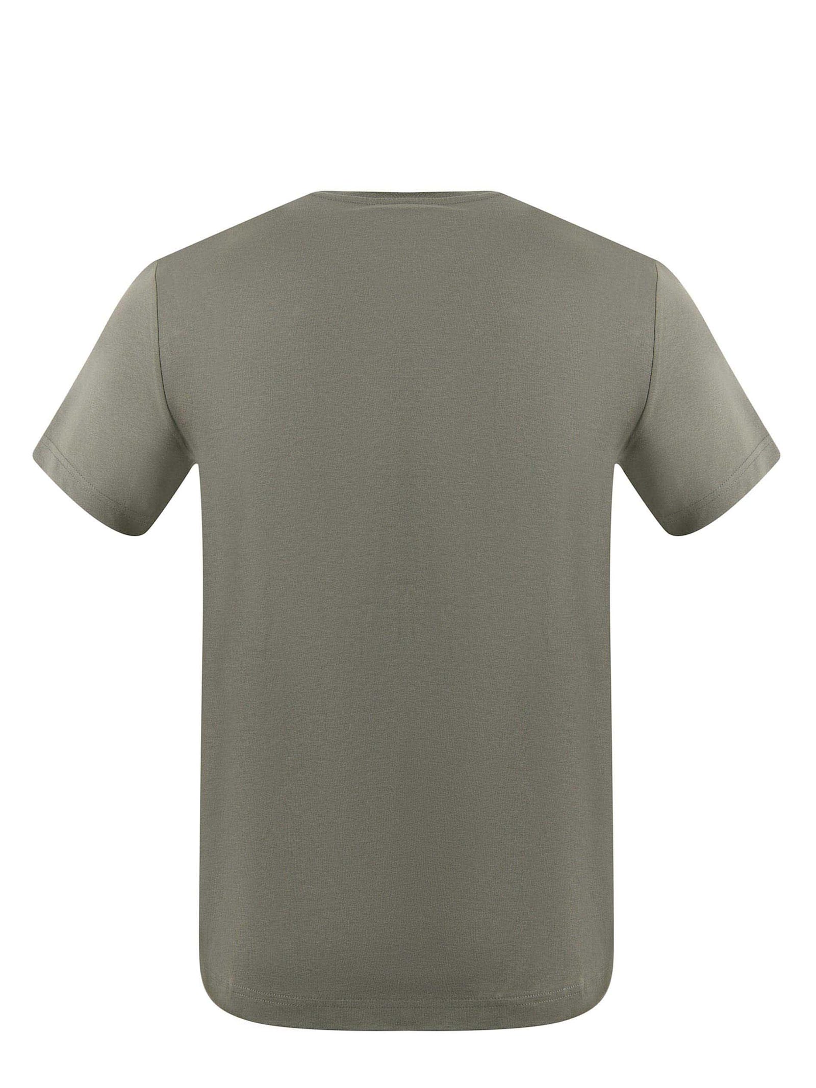 Fay Cotton Logo T-shirt In Green