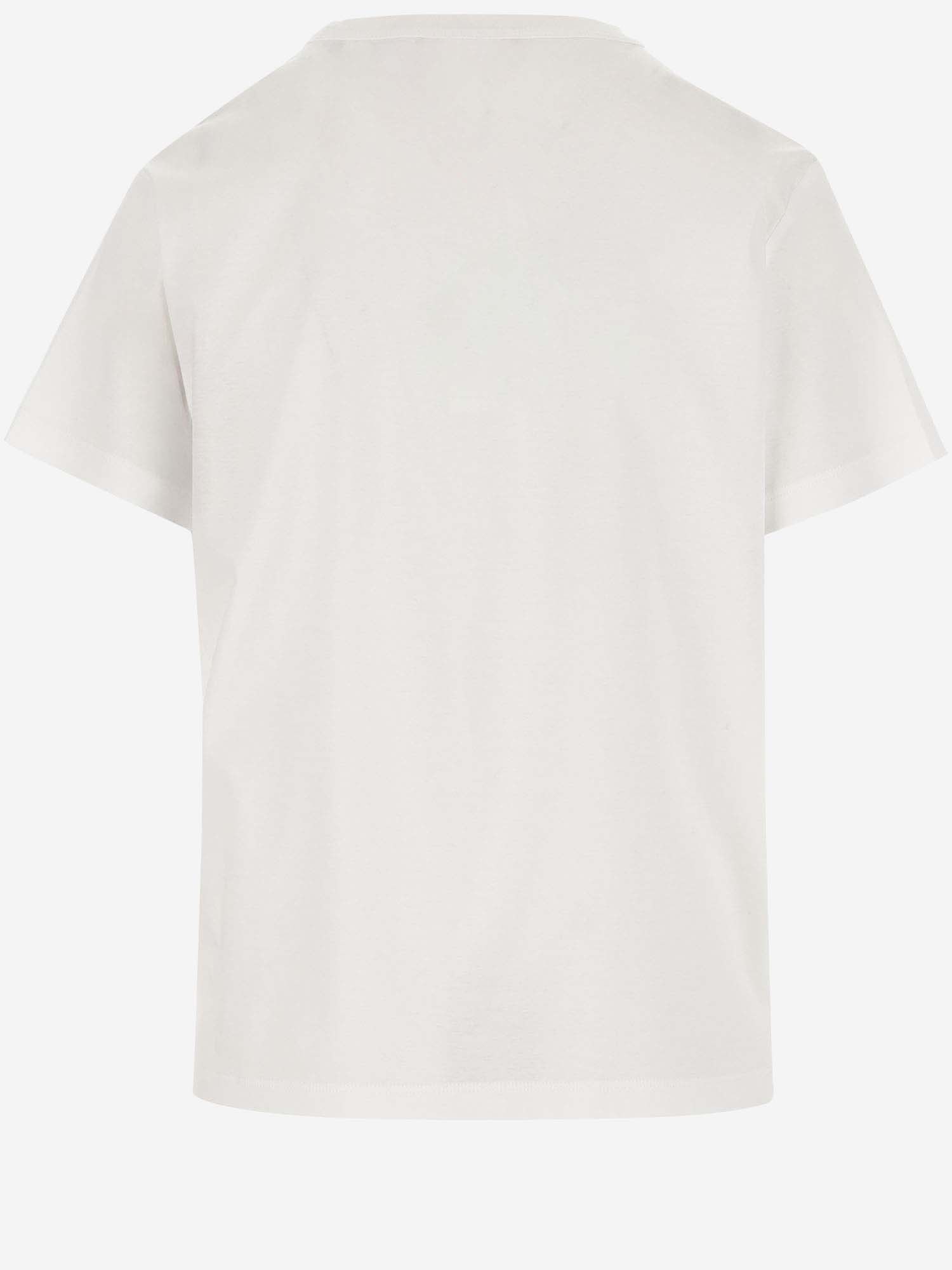 Shop Valentino Cotton T-shirt With Logo In White