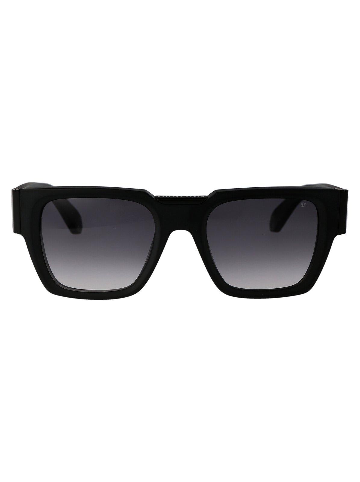 Philipp Plein Square Frame Sunglasses In Black