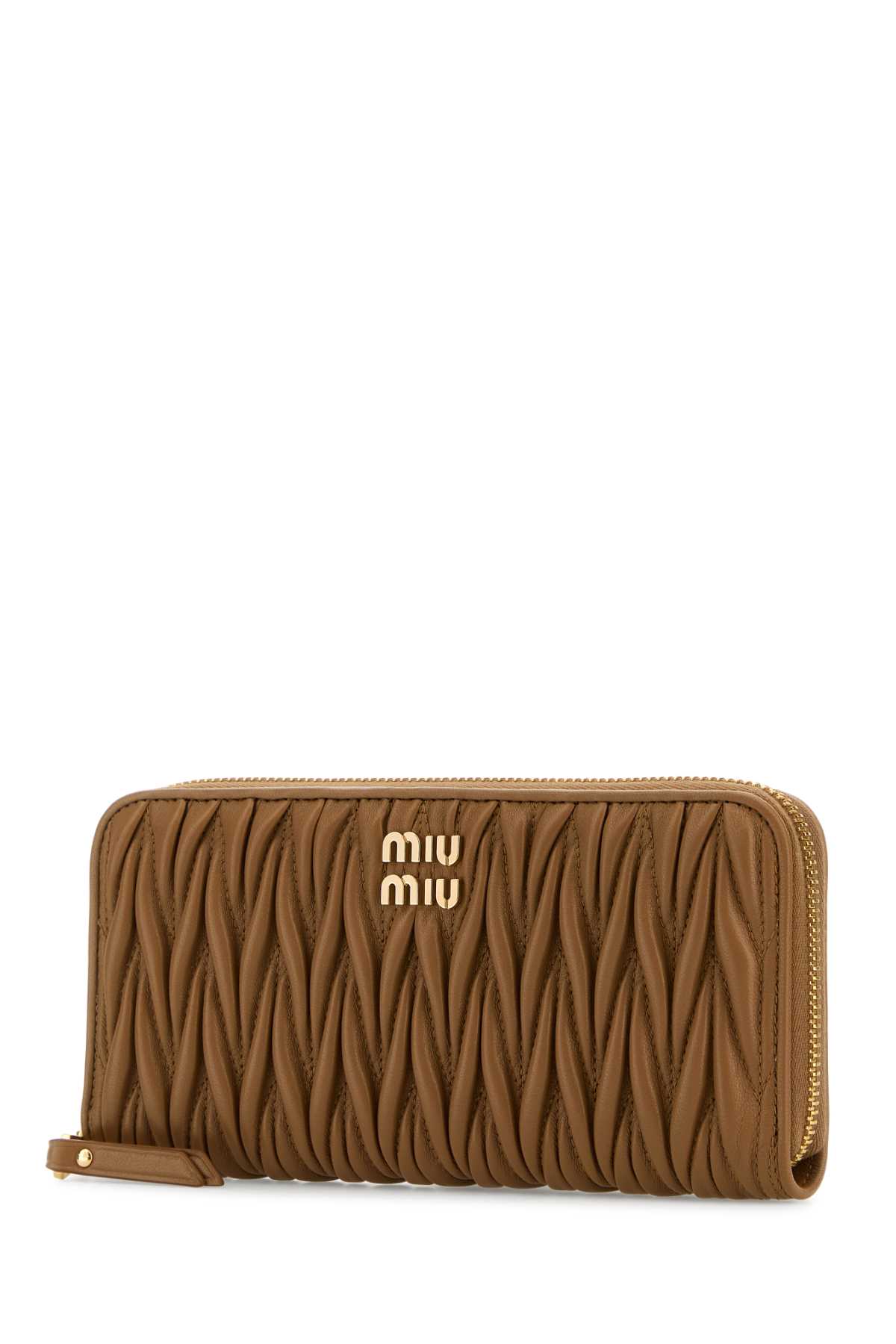 Shop Miu Miu Caramel Nappa Leather Wallet