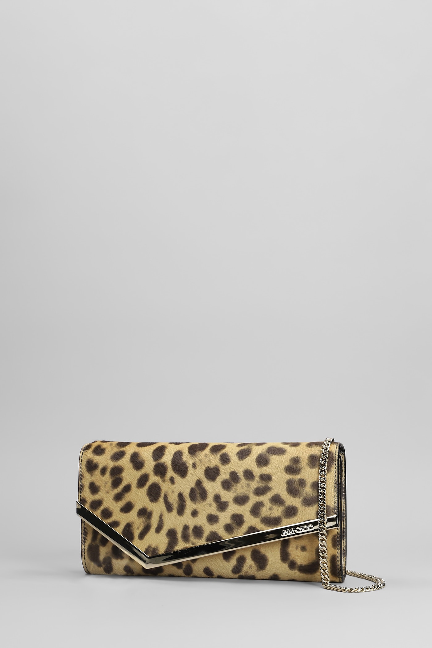 Jimmy Choo Emmie Clutch In Animalier Pony Skin In Animalier