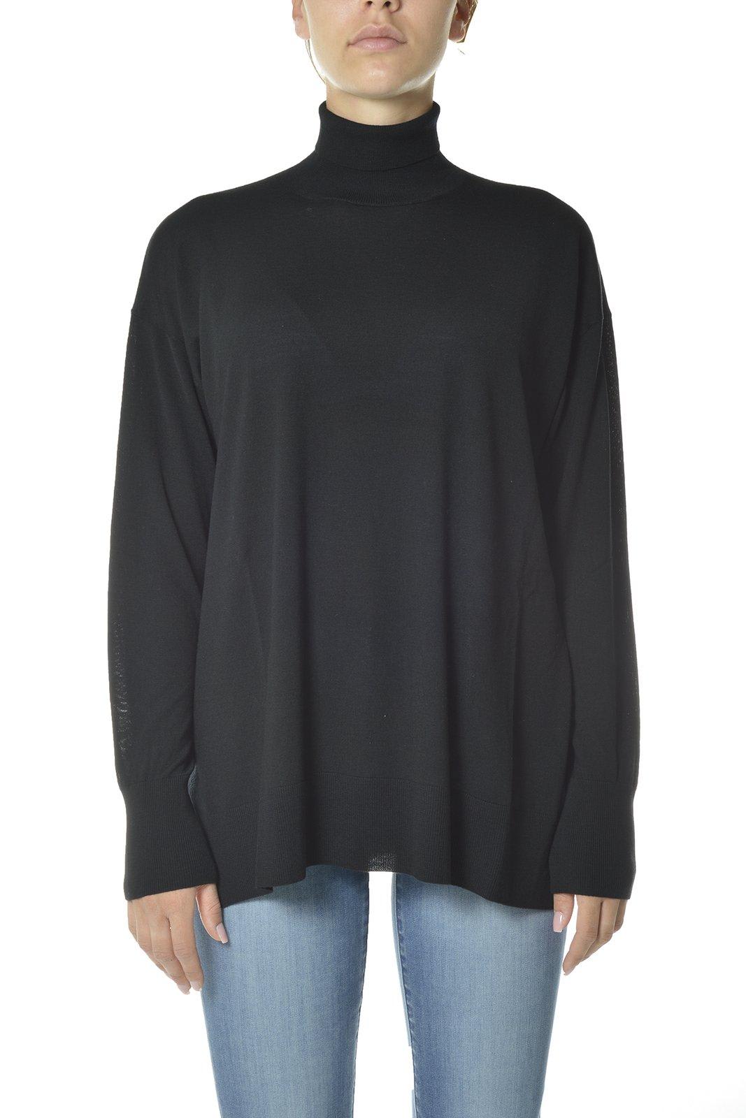 Shop 's Max Mara Turtleneck Knit Jumper In Nero