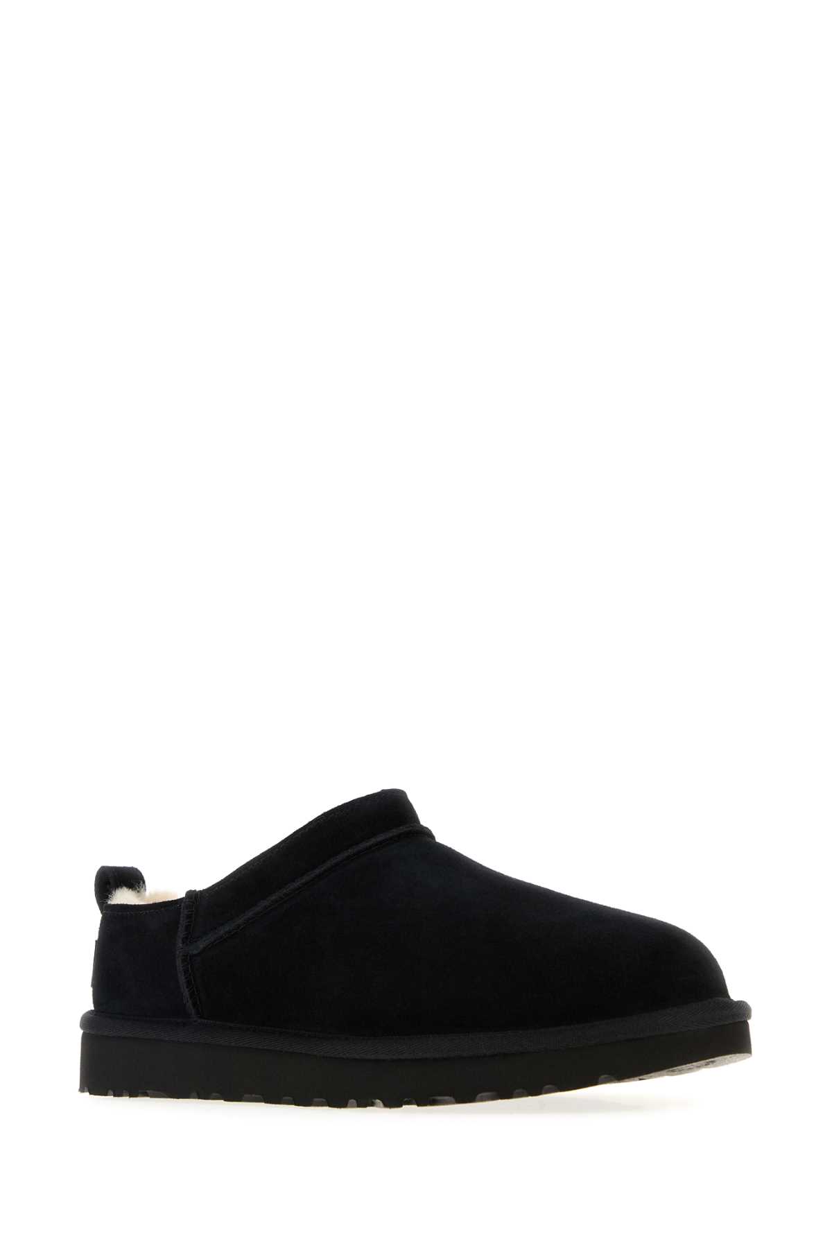 Ugg Micro Slippers With Flat Platform Sole In Black