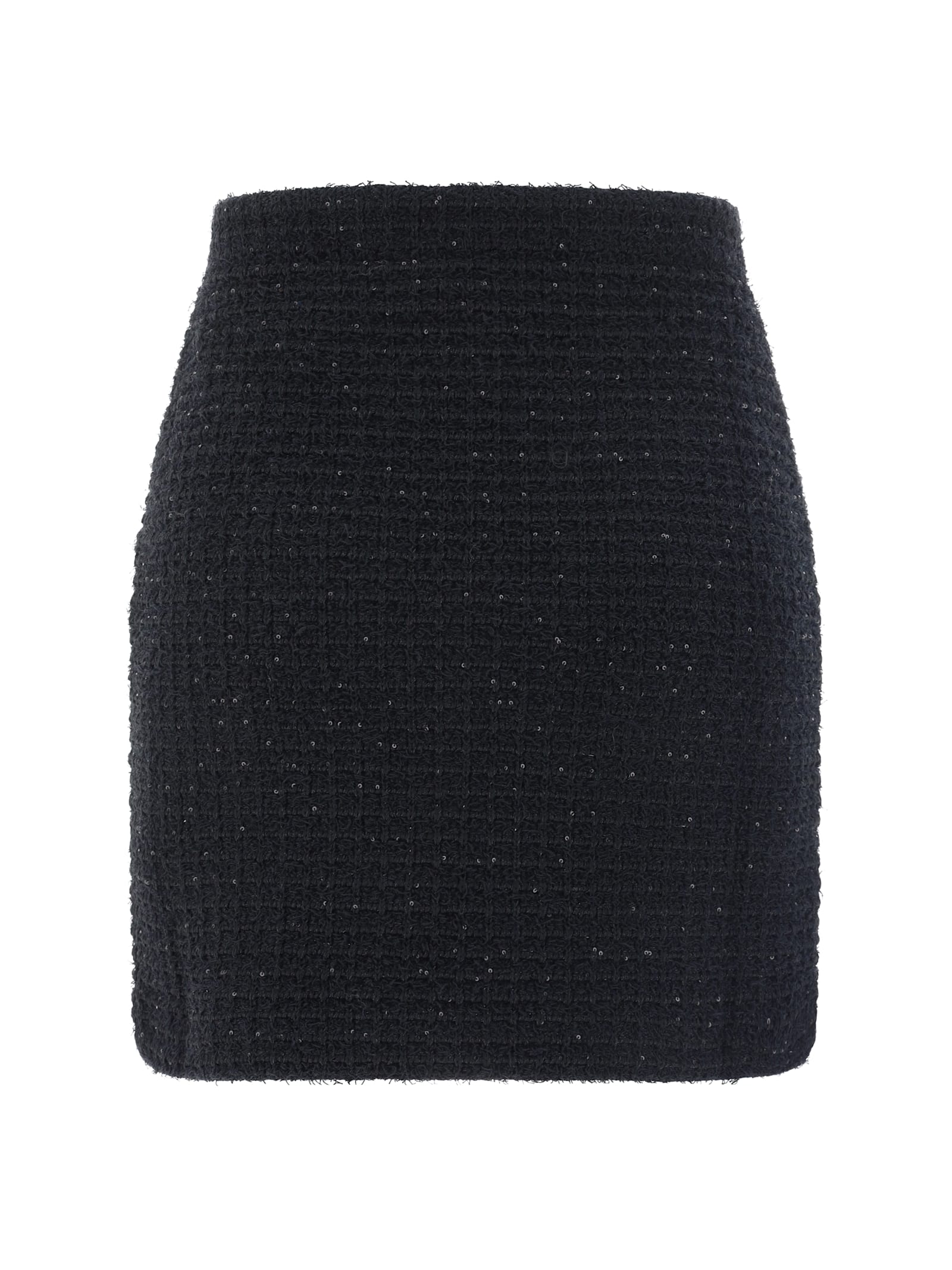 Shop Self-portrait Mini Skirt In Black