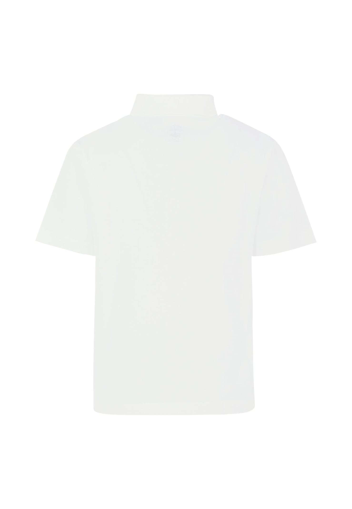 Timberland White Polo Shirt For Boy With Logo In White