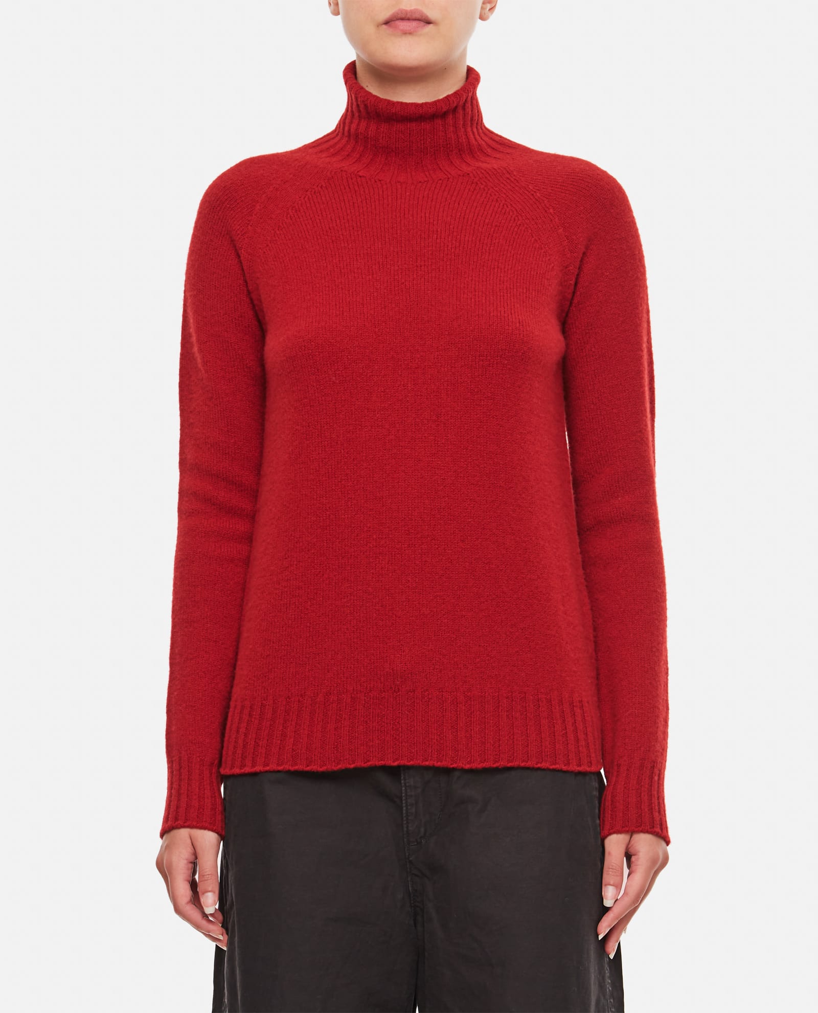 Shop Drumohr Turtleneck Sweater In Red