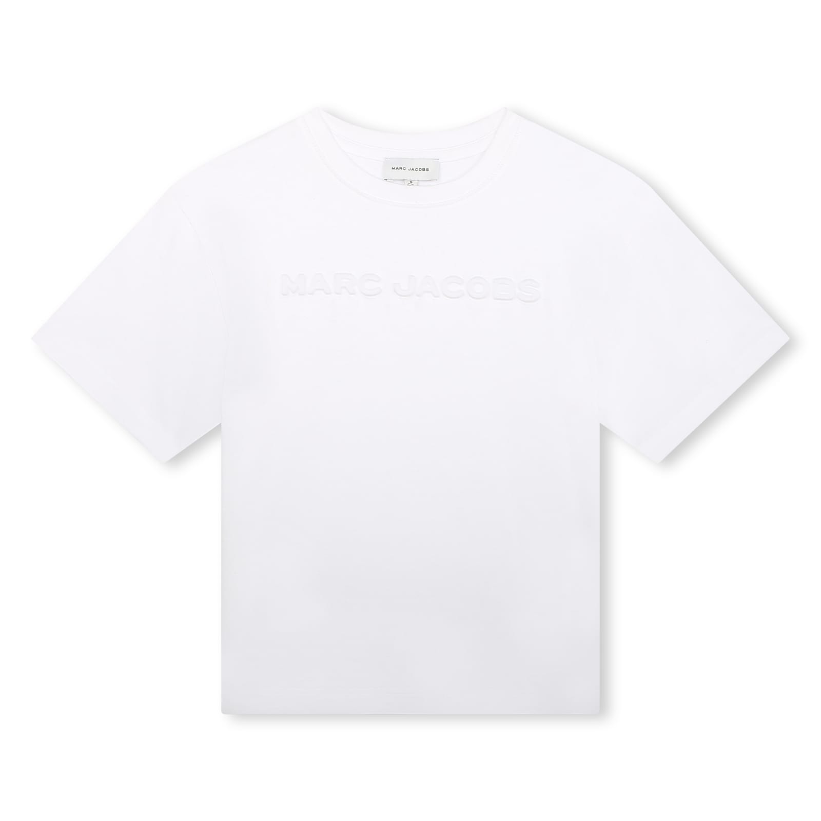 Little Marc Jacobs Kids' T-shirt Con Logo In P Bianco
