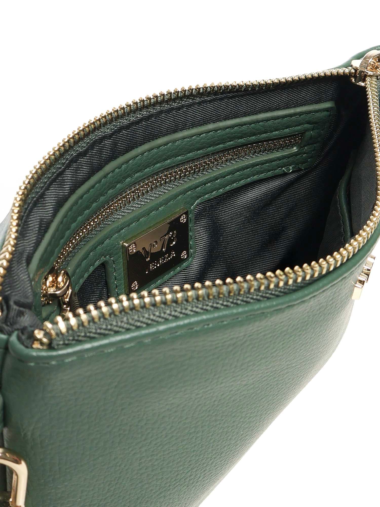 V73 Logo-lettering Clutch Bag In Green