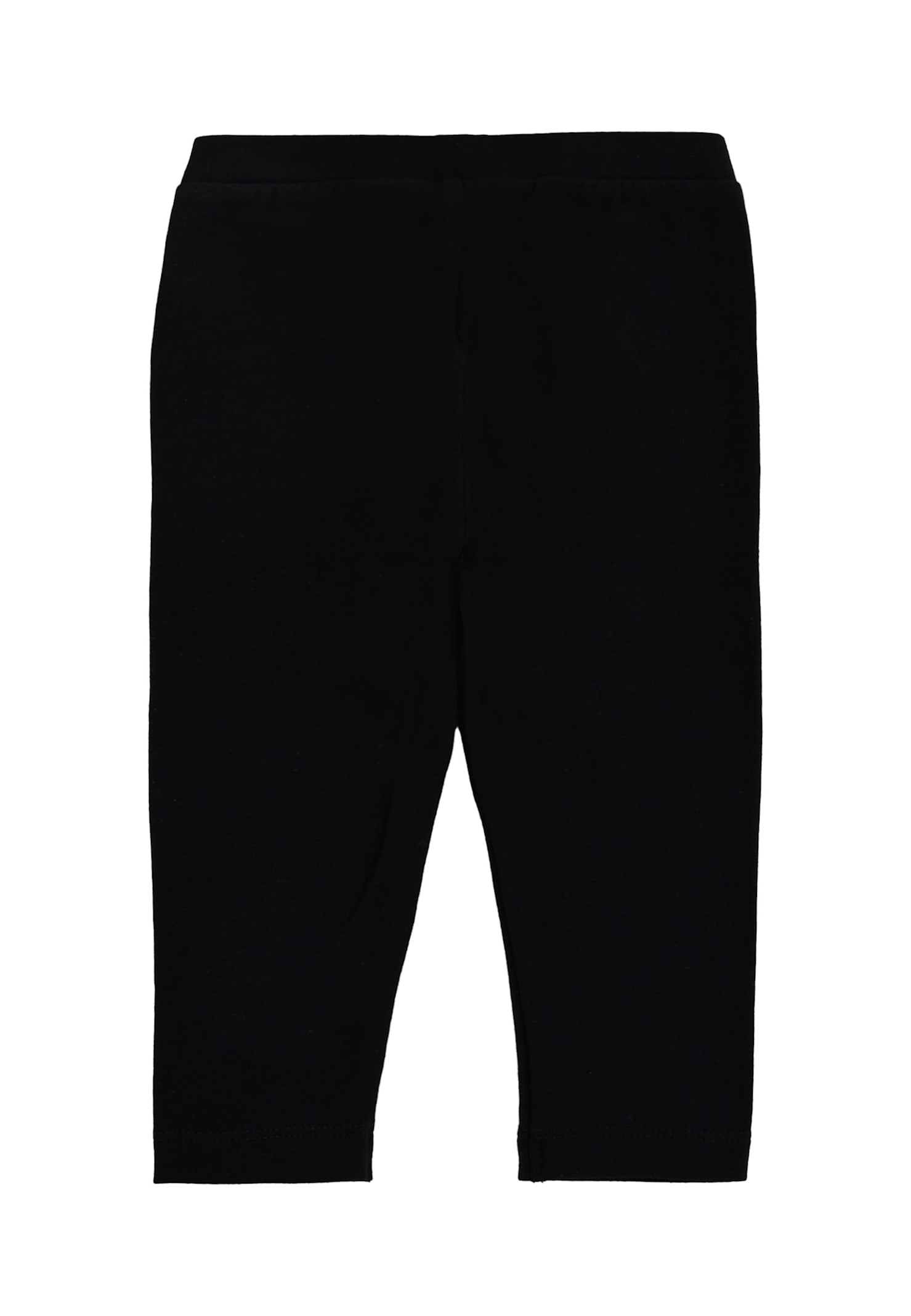 Moschino Black Leggings For Baby Girl With Teddy Bear In Black