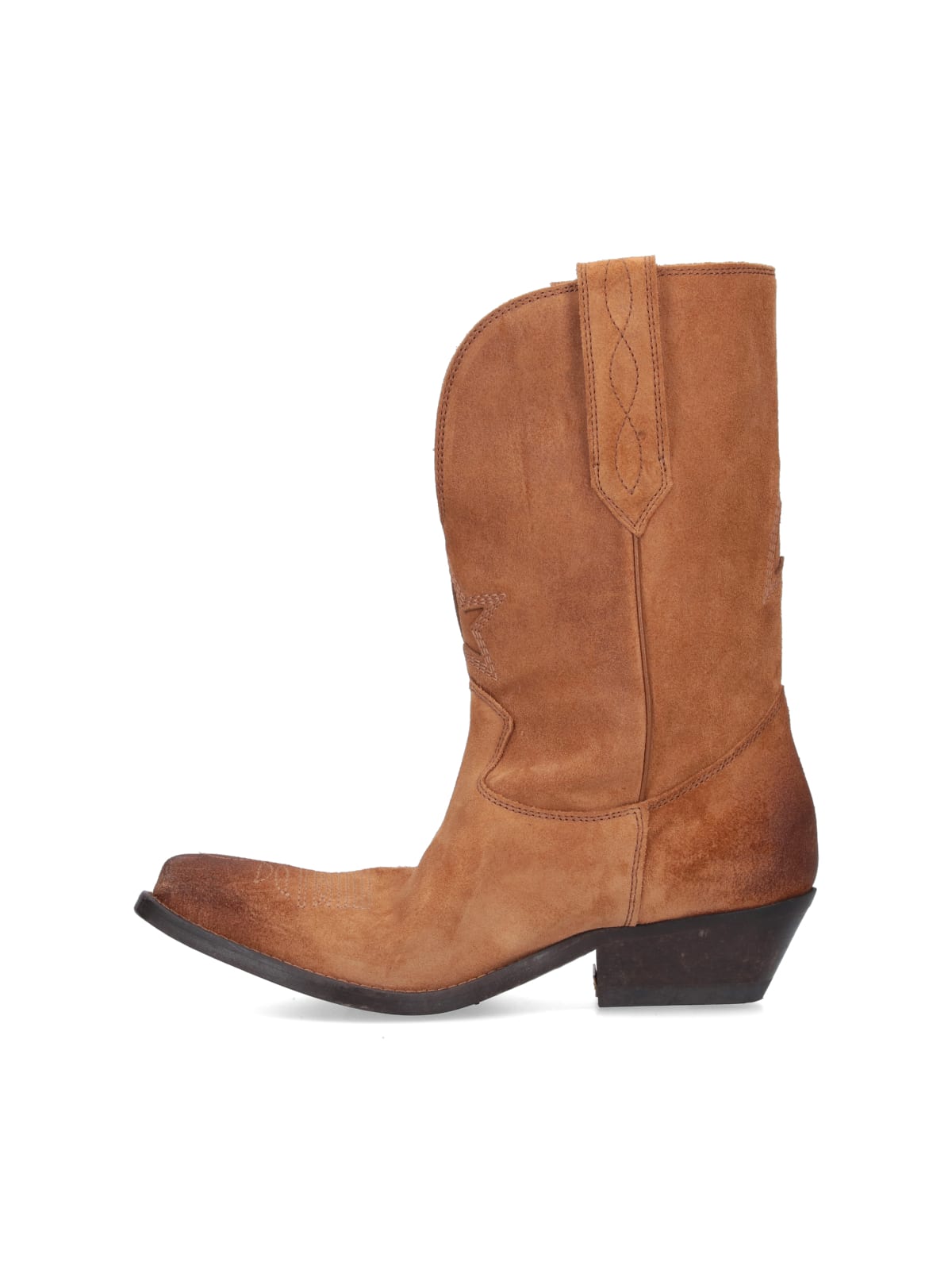 Shop Golden Goose Wish Star Texan Boots In Brown