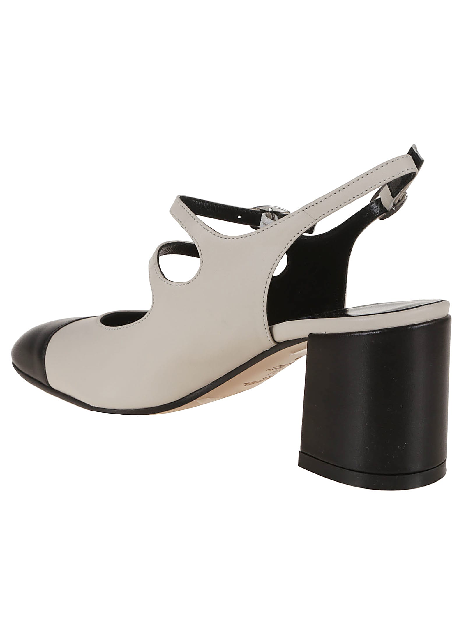 CAREL NAPPA LEATHER T-STRAP PAPAYA