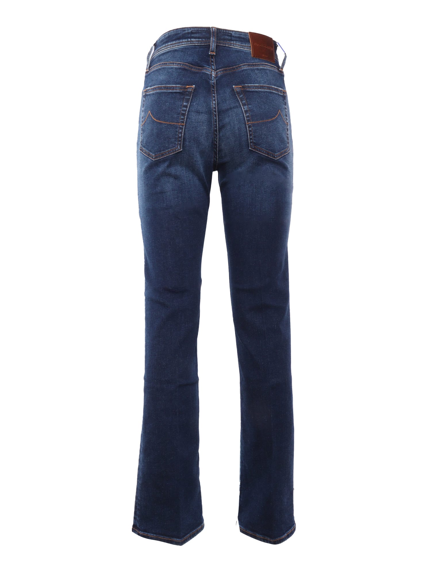 Shop Jacob Cohen 5 Pockets Denim Pants In Multicolor