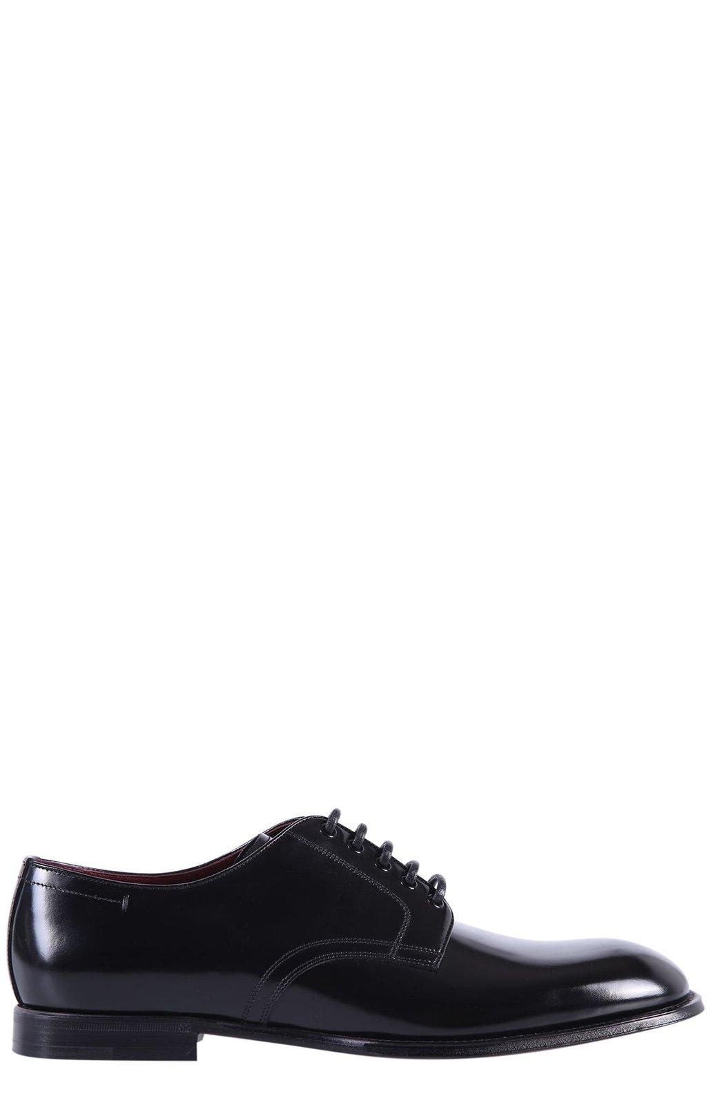 Shop Dolce & Gabbana Classic Derby Shoes In Black
