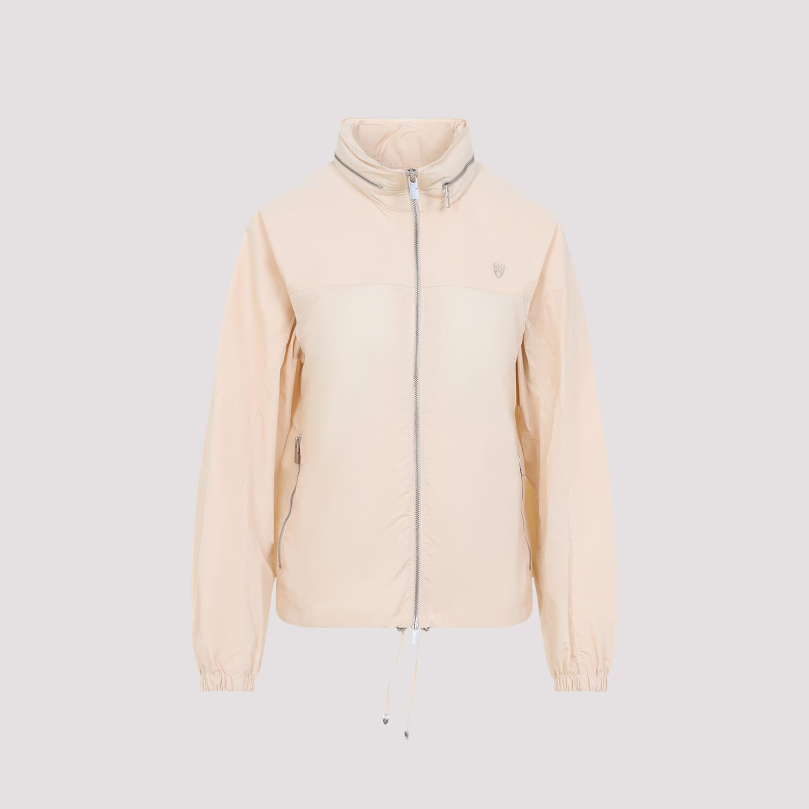 Burberry Full Zip Jacket In Neutral