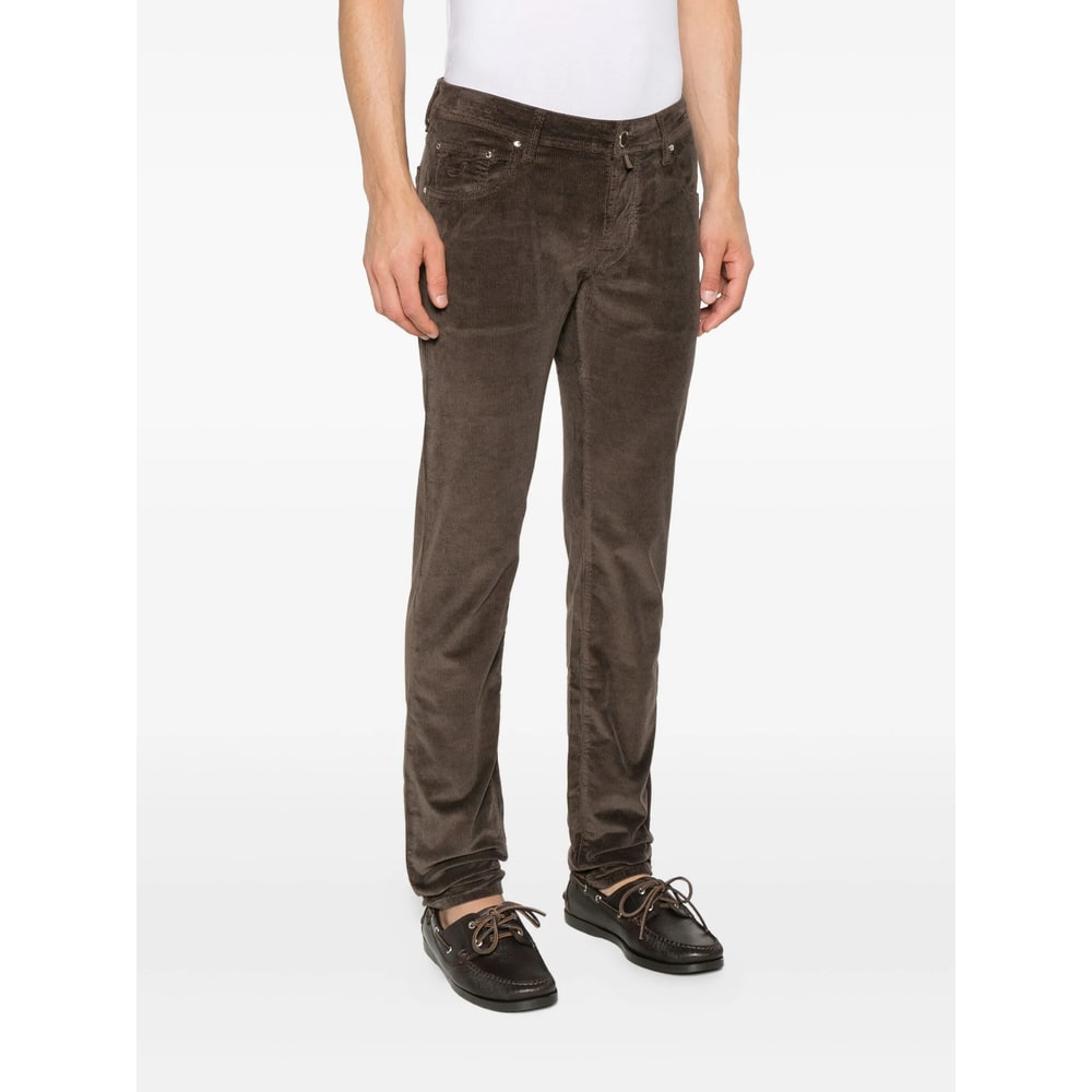 Jacob Cohen Corduroy Trousers In Brown