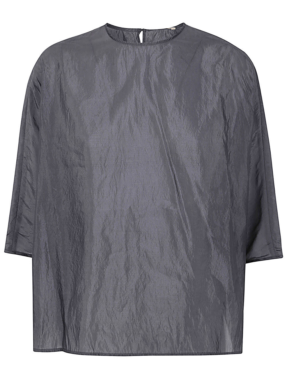 Apuntob Crew Neck Oversize Shirt In Grey