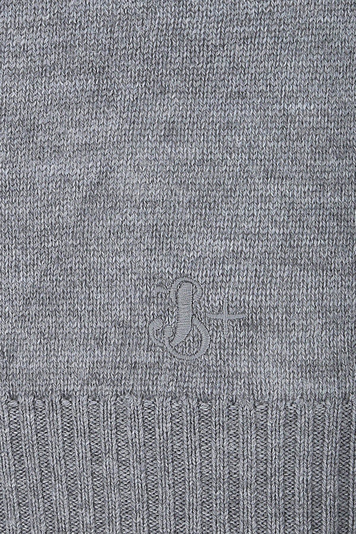 Shop Jil Sander Grey Wool Sweater
