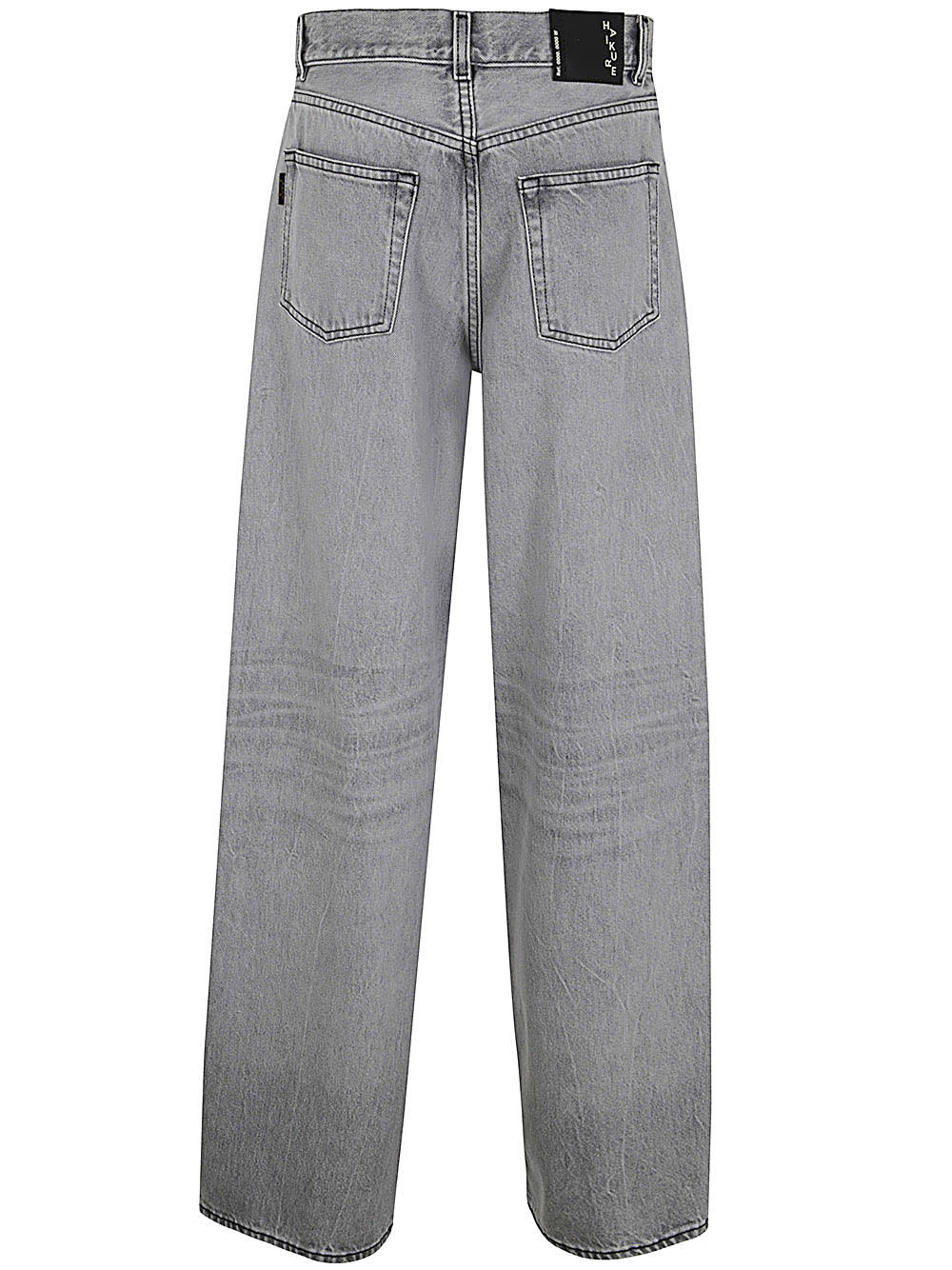 Shop Haikure Bethany Long Wide Leg Jeans In Fog Grey