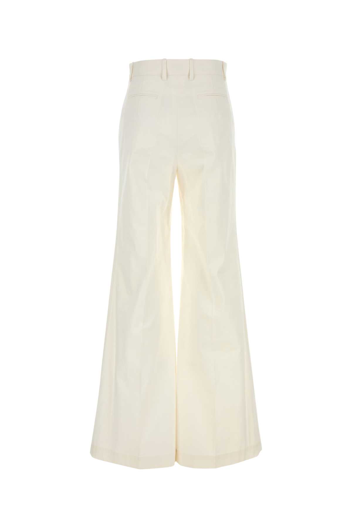 Chloé Chloe Women White Cotton Pant In White