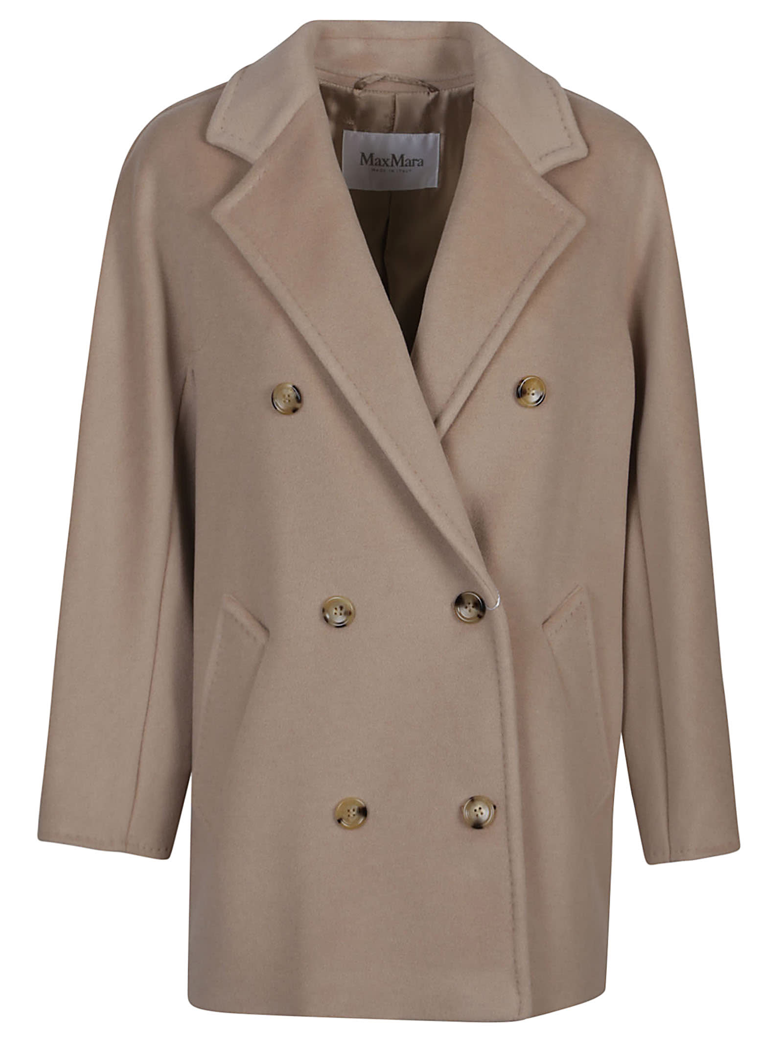 Shop Max Mara Rebus Peacoat In Avena