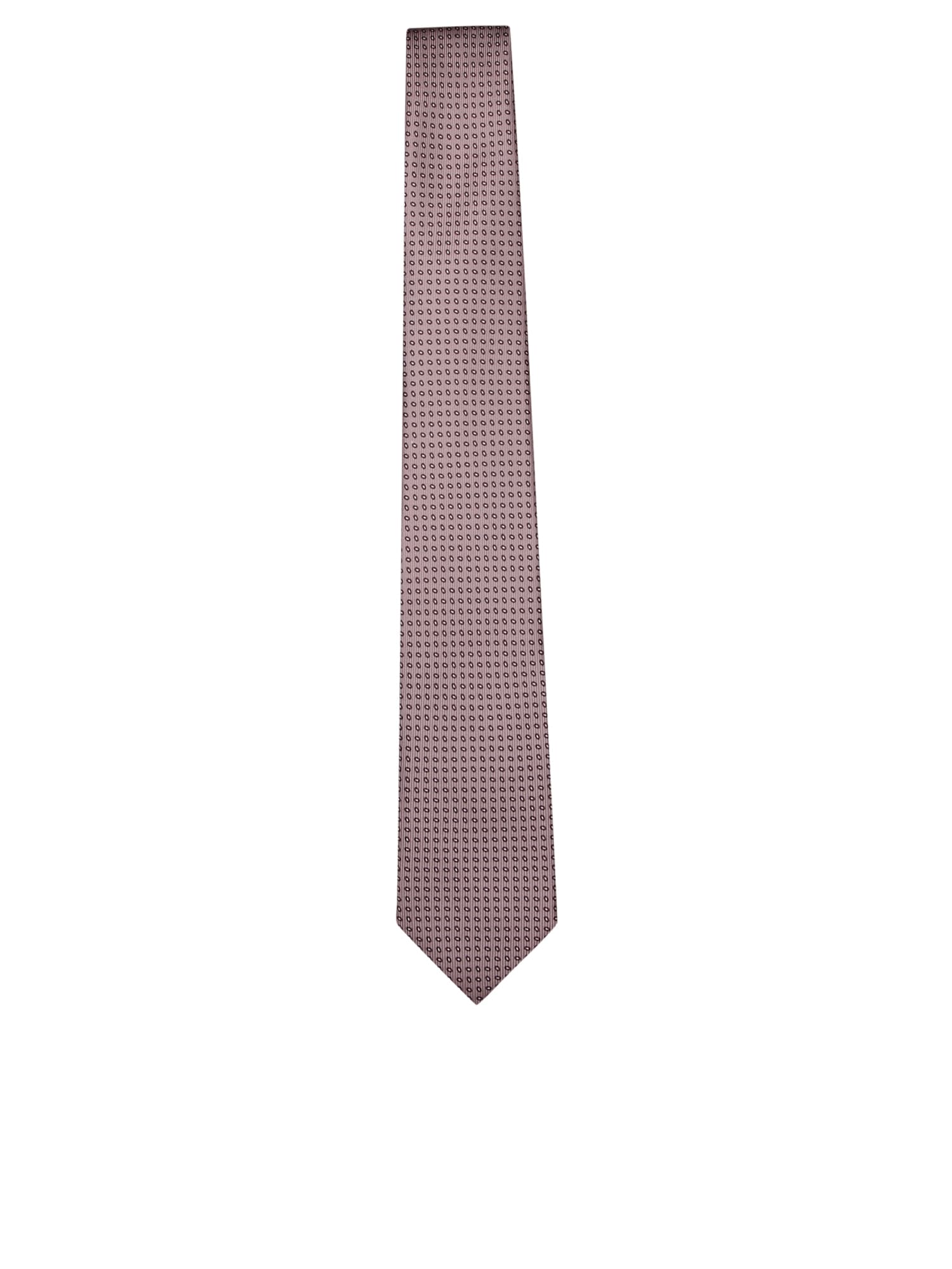Geometric Pink Tie