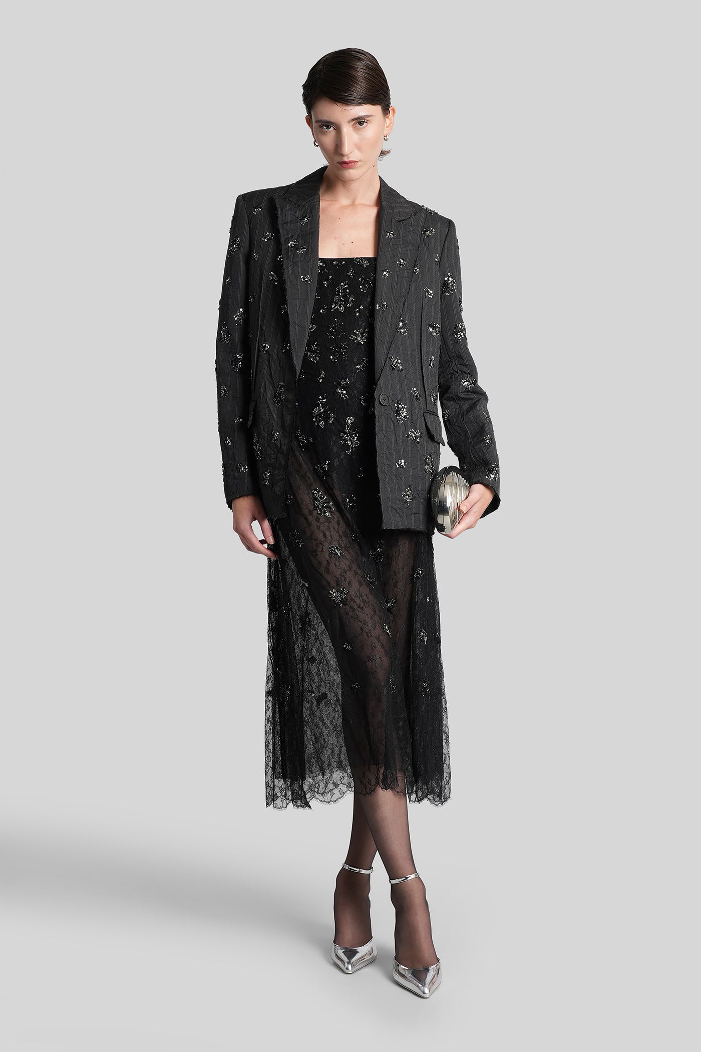 Simkhai Carmela Long Dress In Black Polyester In Black