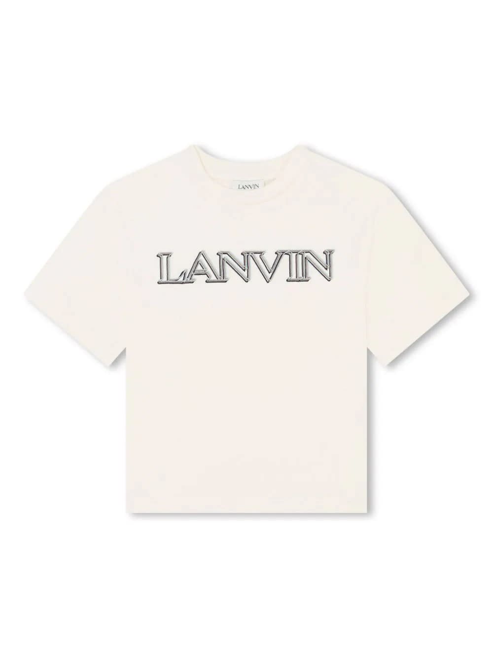 Shop Lanvin Butter T-shirt With Logo In White