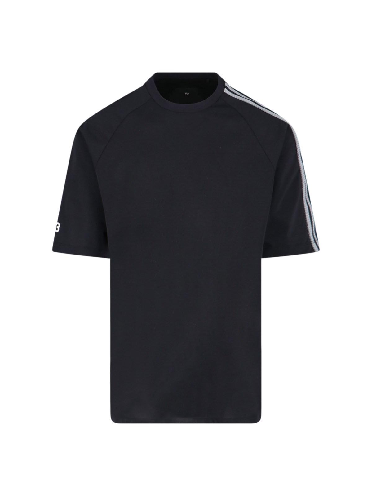 Shop Y-3 3 Stripes T-shirt In Black