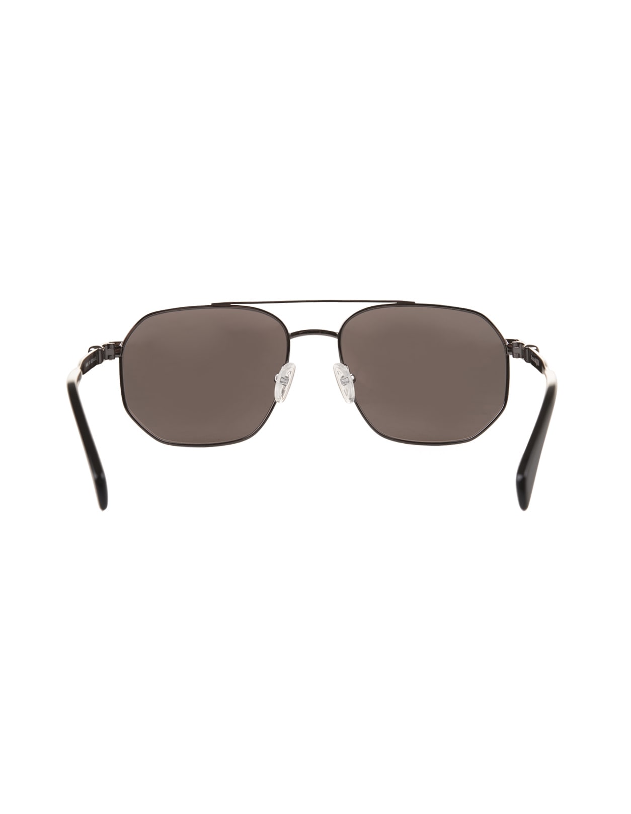 Shop Alexander Mcqueen Caravan Floating Skull Sunglasses In Ruthenium Metal In Black