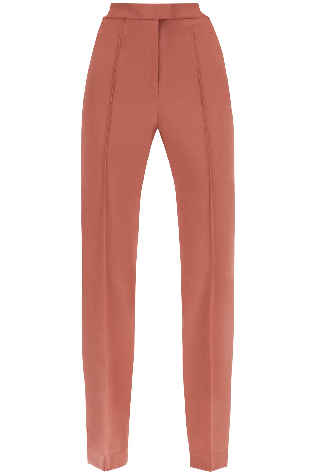 Cool Virgin Wool Pants With Heart-shaped Details
