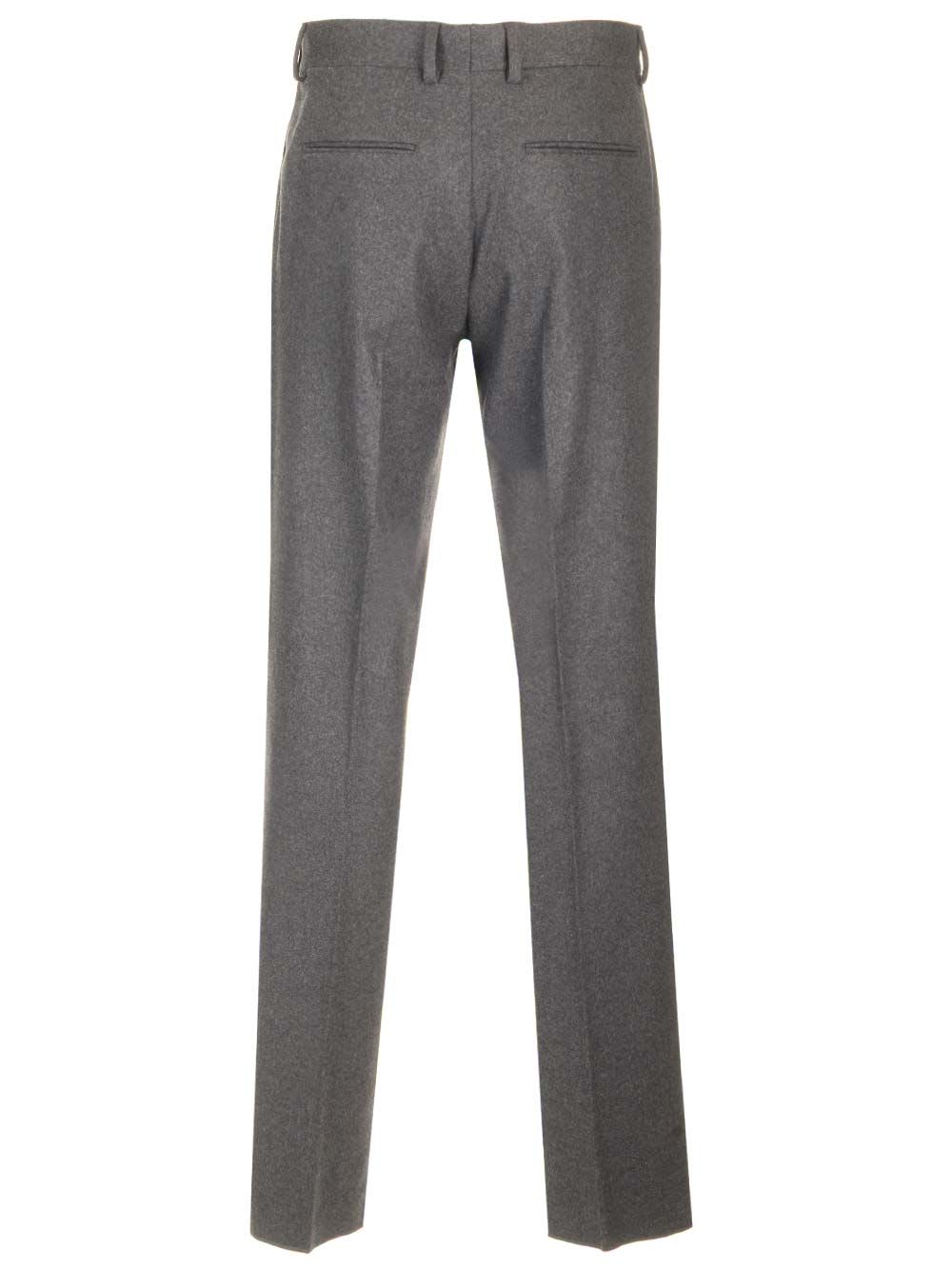 Shop Fendi Grey Cashmere Trousers