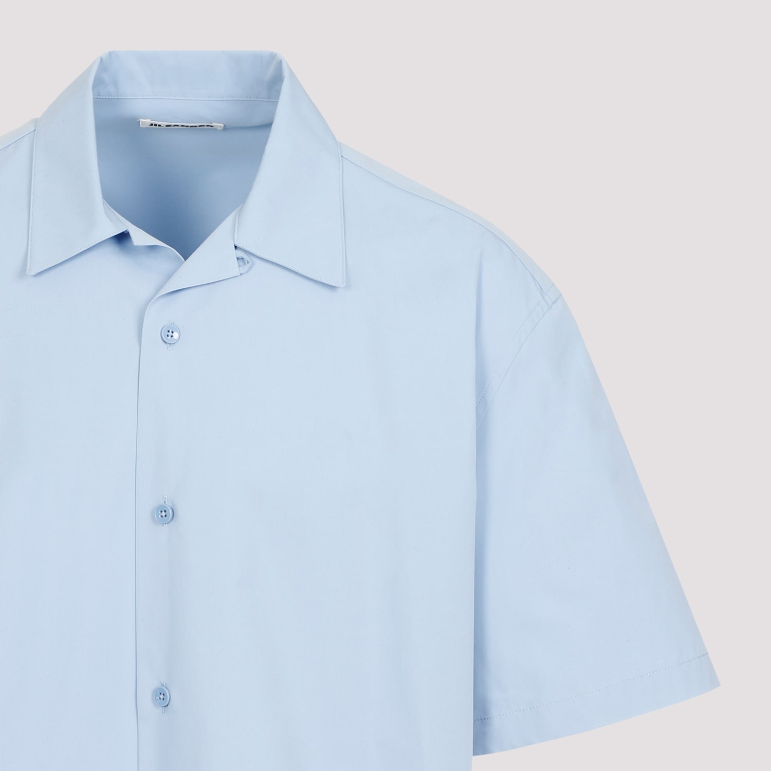 Shop Jil Sander Cotton Shirt In Pastel Violet