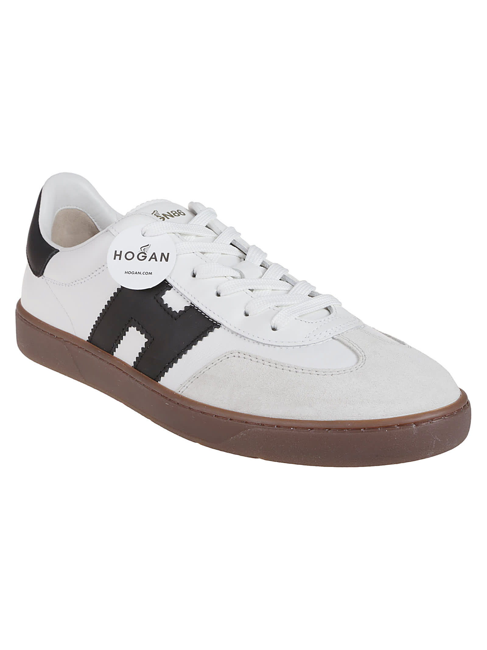 Hogan Sculpted Sneakers With Contrasting Accents In White