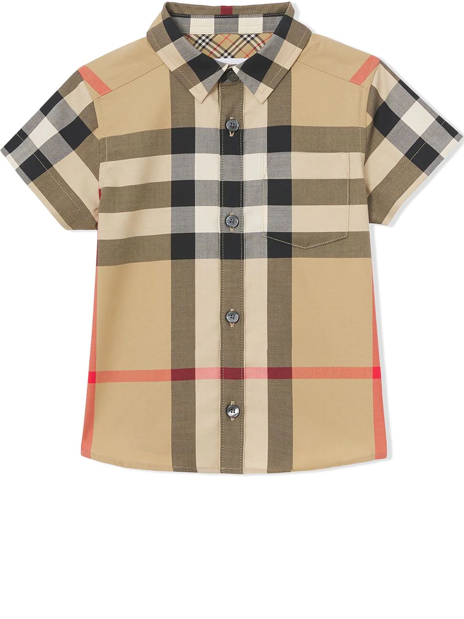 Burberry Brown Cotton Shirt