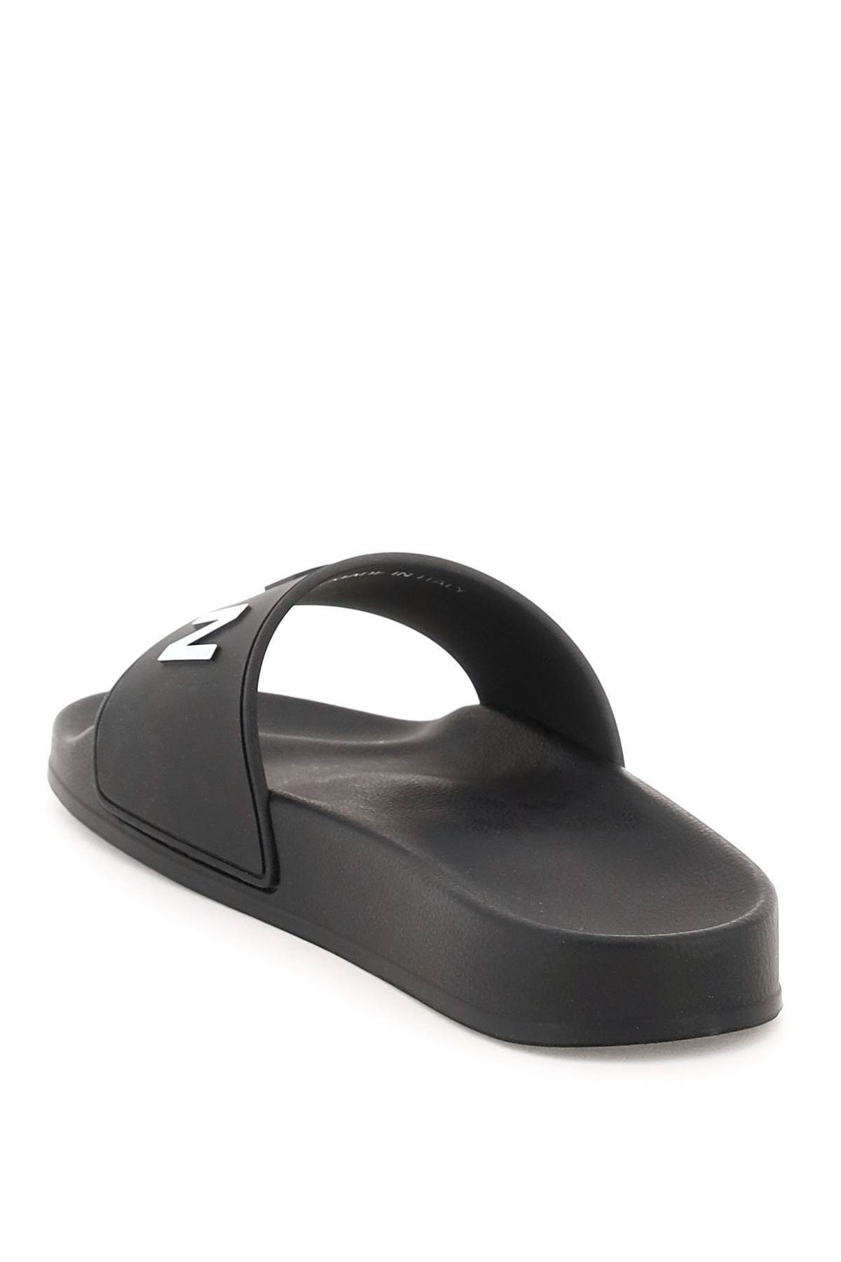 Shop Dsquared2 Icon Rubber Slides In Black