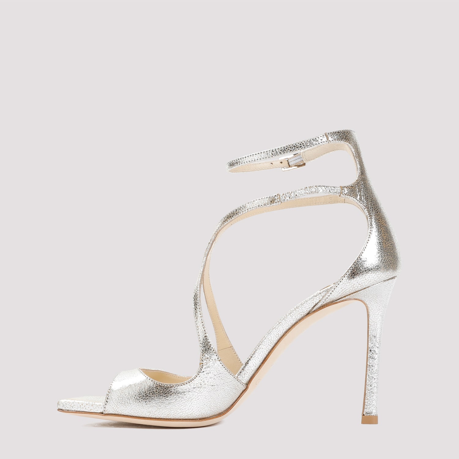 Shop Jimmy Choo Azia 95 Sandals In Champagne