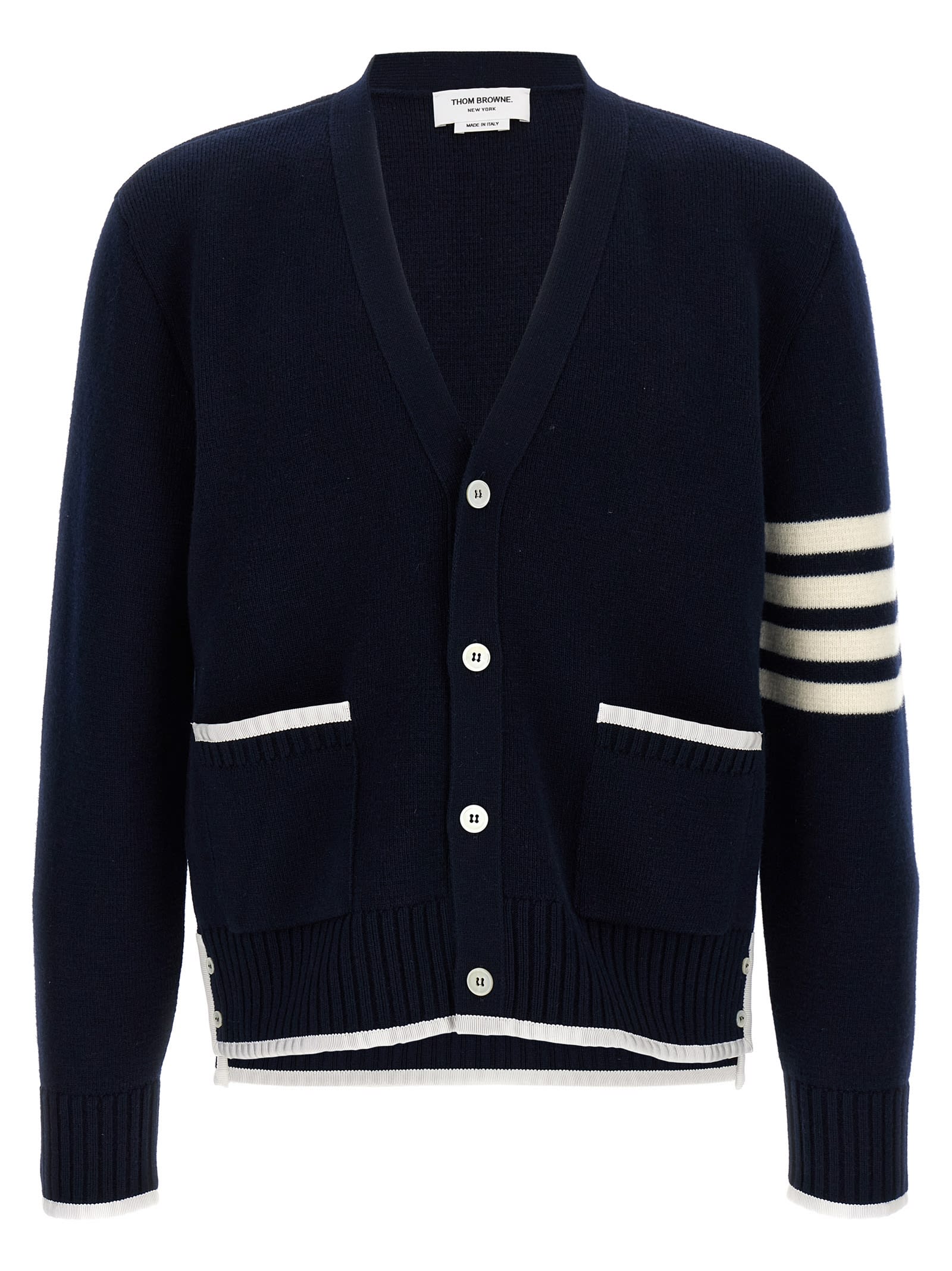 Thom Browne 4-bar Wool Cardigan - Thom Browne - Modalova