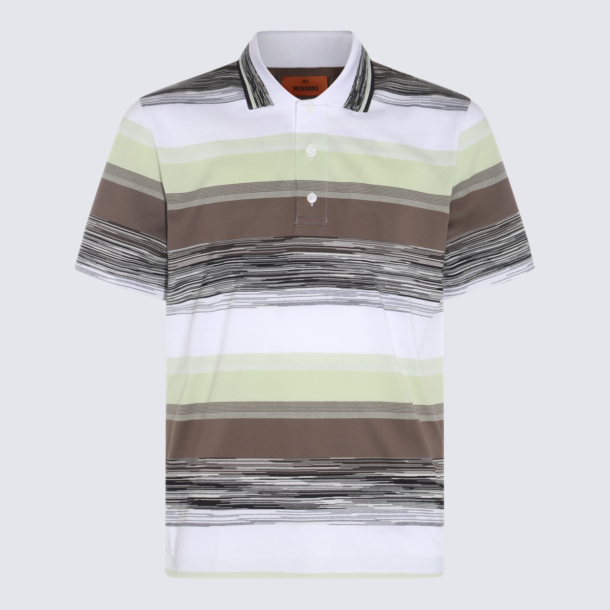 MISSONI WHITE COTTON POLO SHIRT