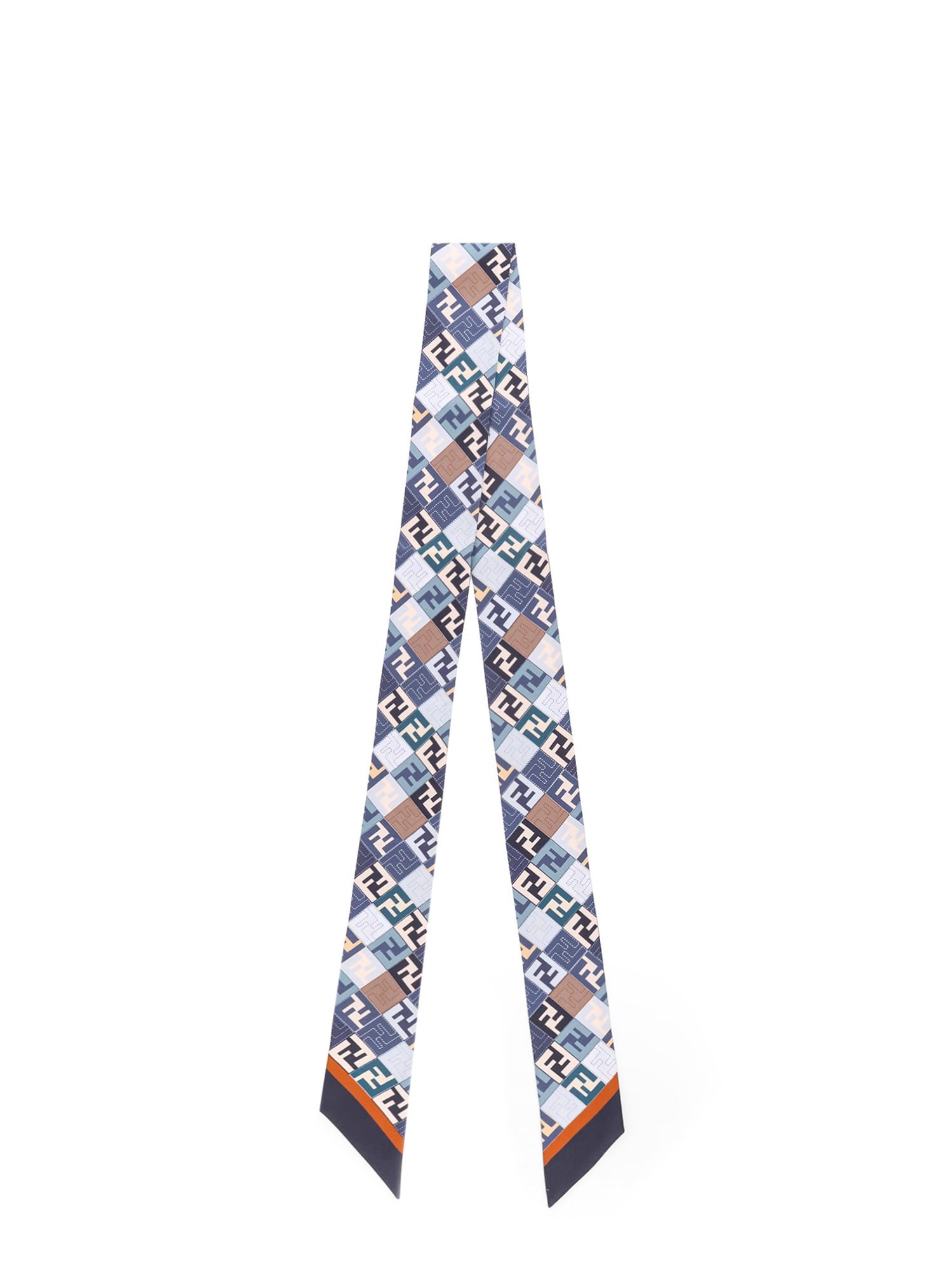 Fendi Wrappy Silk Bandeau In Multi